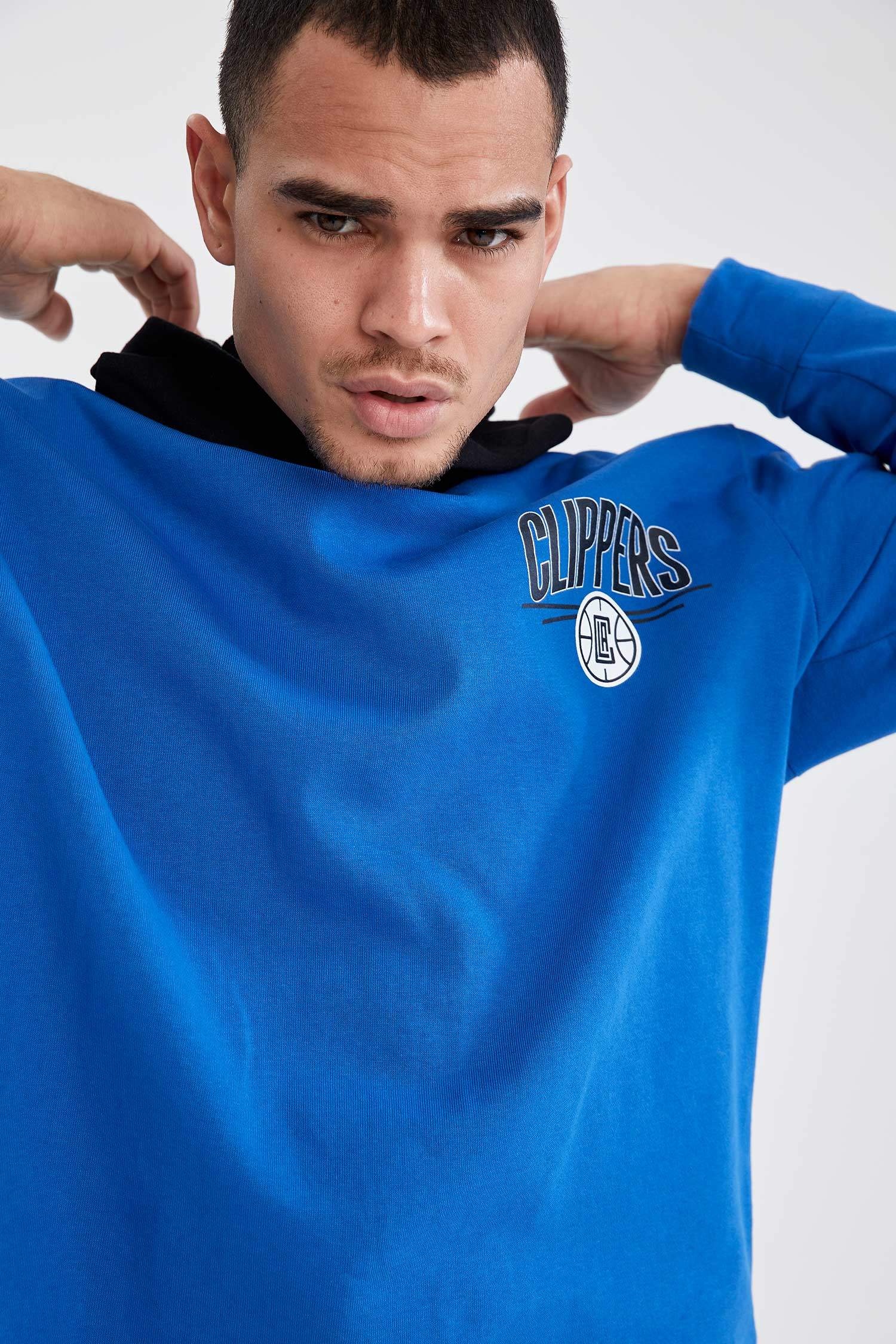 NBA Lisanslı Oversize Unisex Kapüşonlu Sweatshirt