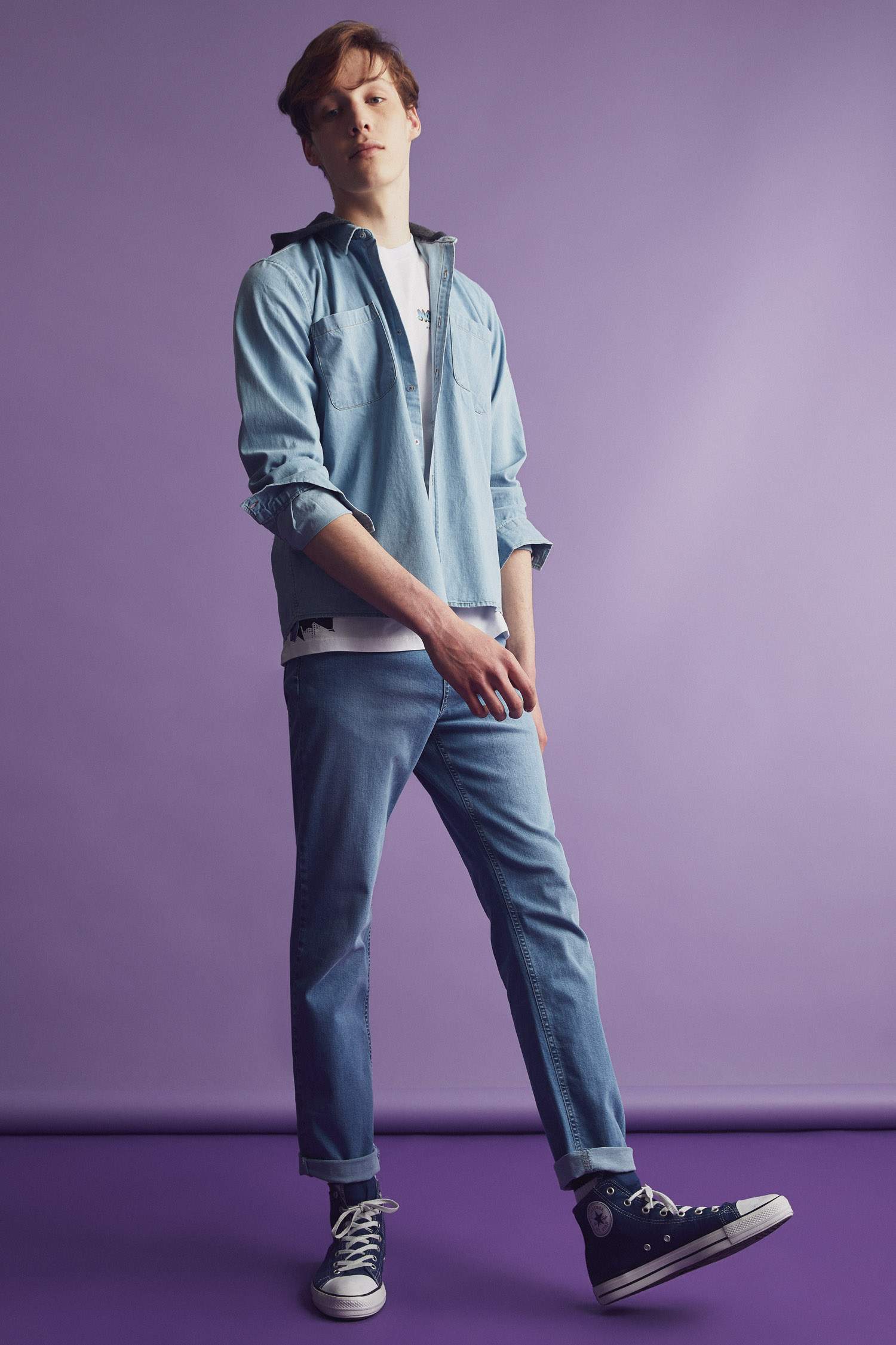 Coool Standart Fit Basic Jean Uzun Kollu Gömlek