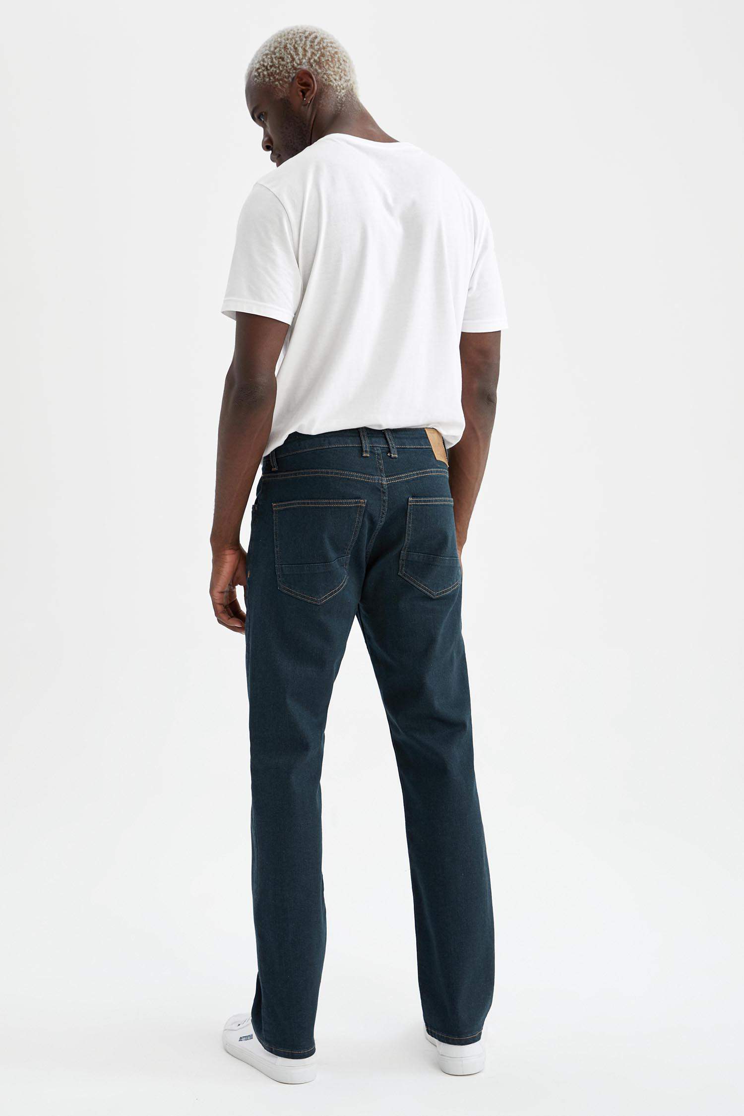 Diago Comfort Fit Yüksek Bel Boru Paça Jean Pantolon