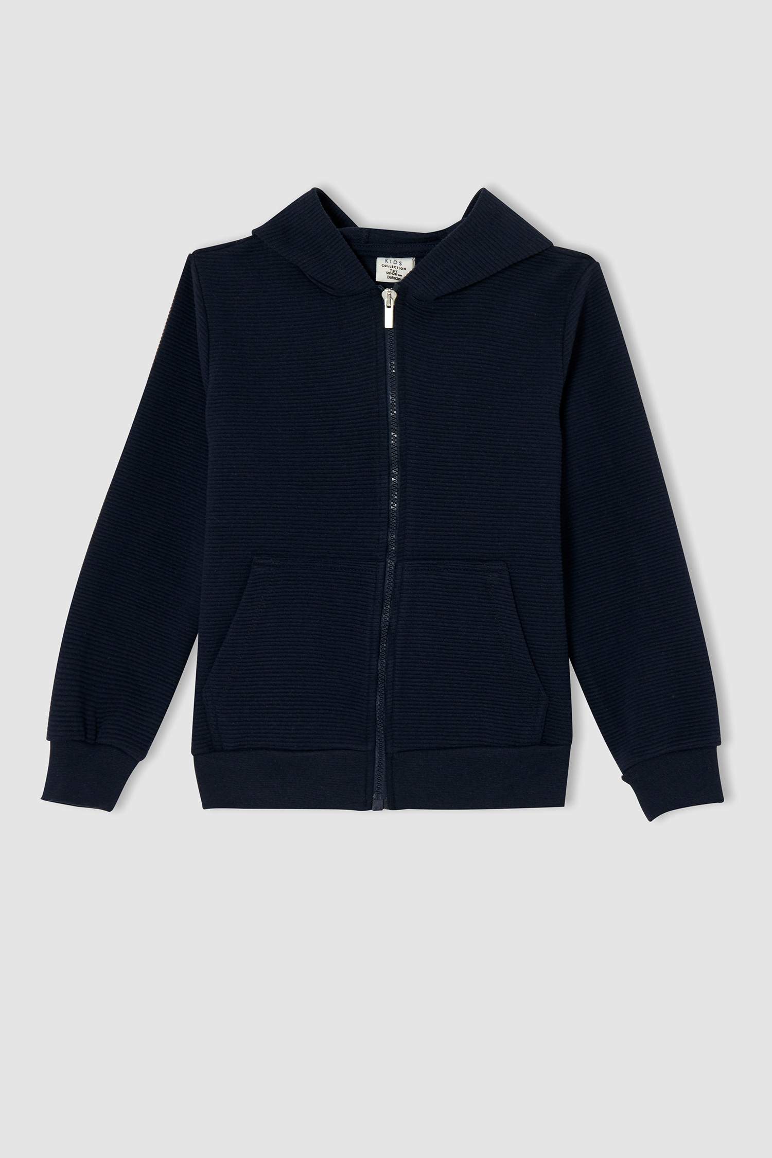Erkek Çocuk Regular Fit Kapüşonlu Kanguru Cepli Sweat Hırka