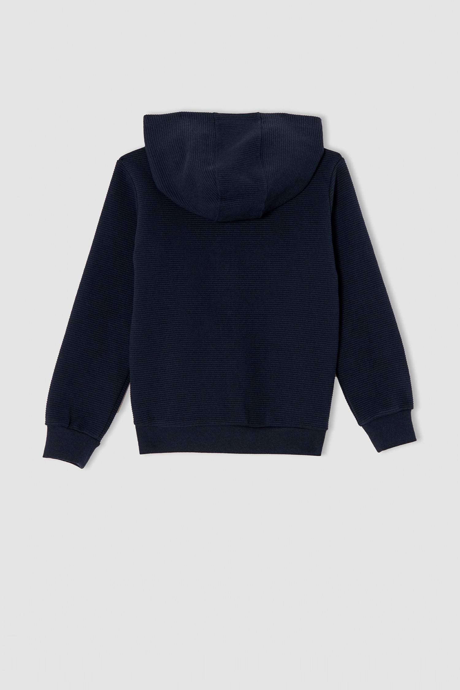Erkek Çocuk Regular Fit Kapüşonlu Kanguru Cepli Sweat Hırka