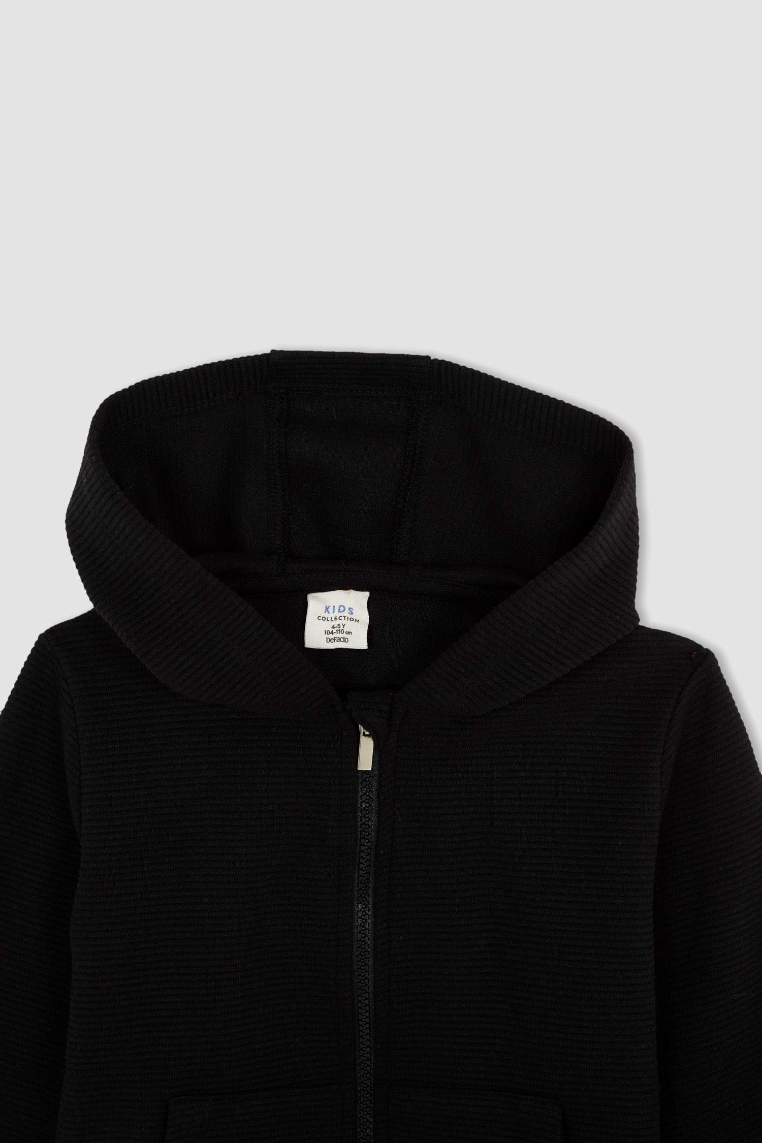 Erkek Çocuk Regular Fit Kapüşonlu Kanguru Cepli Sweat Hırka