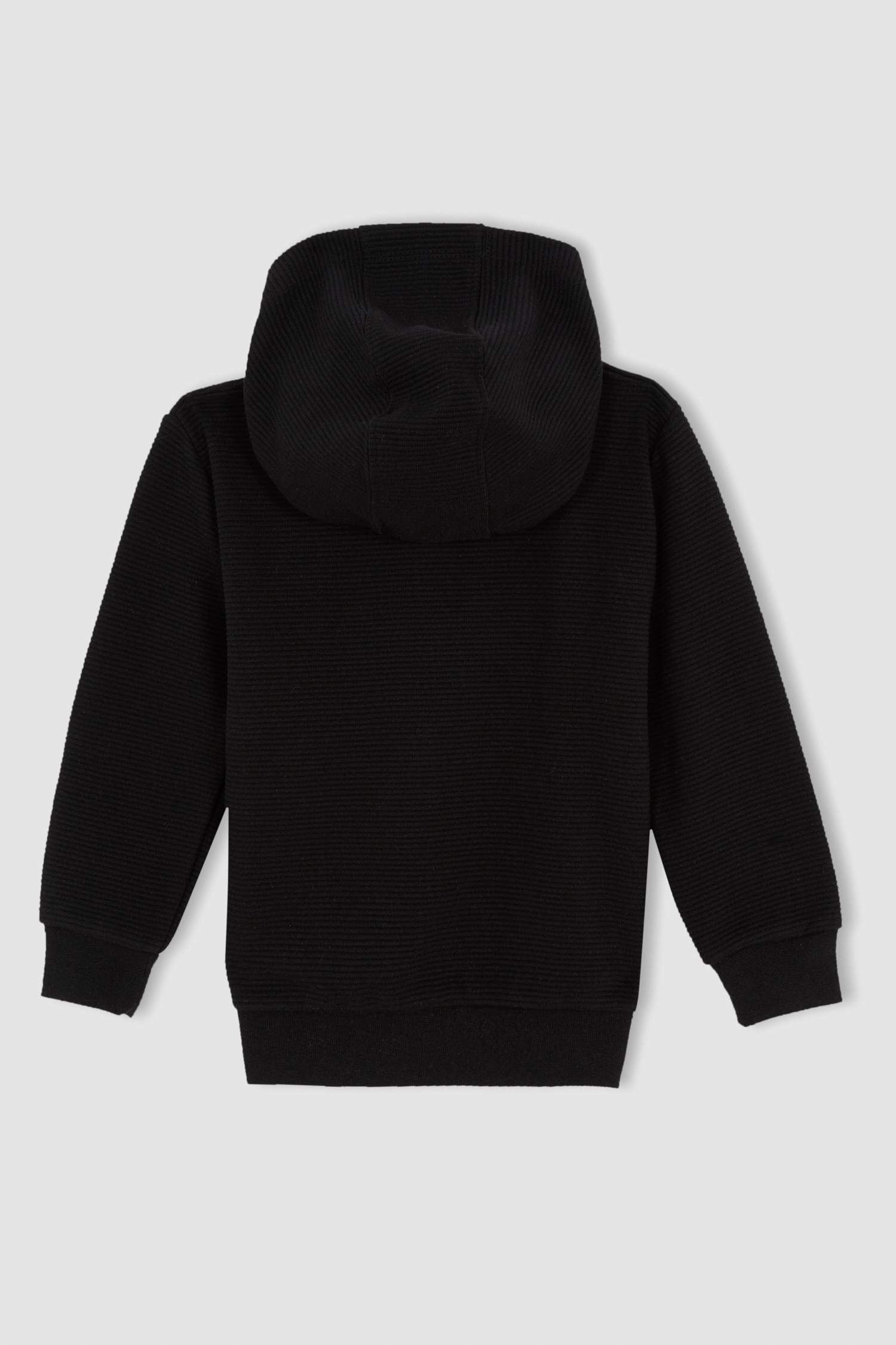 Erkek Çocuk Regular Fit Kapüşonlu Kanguru Cepli Sweat Hırka
