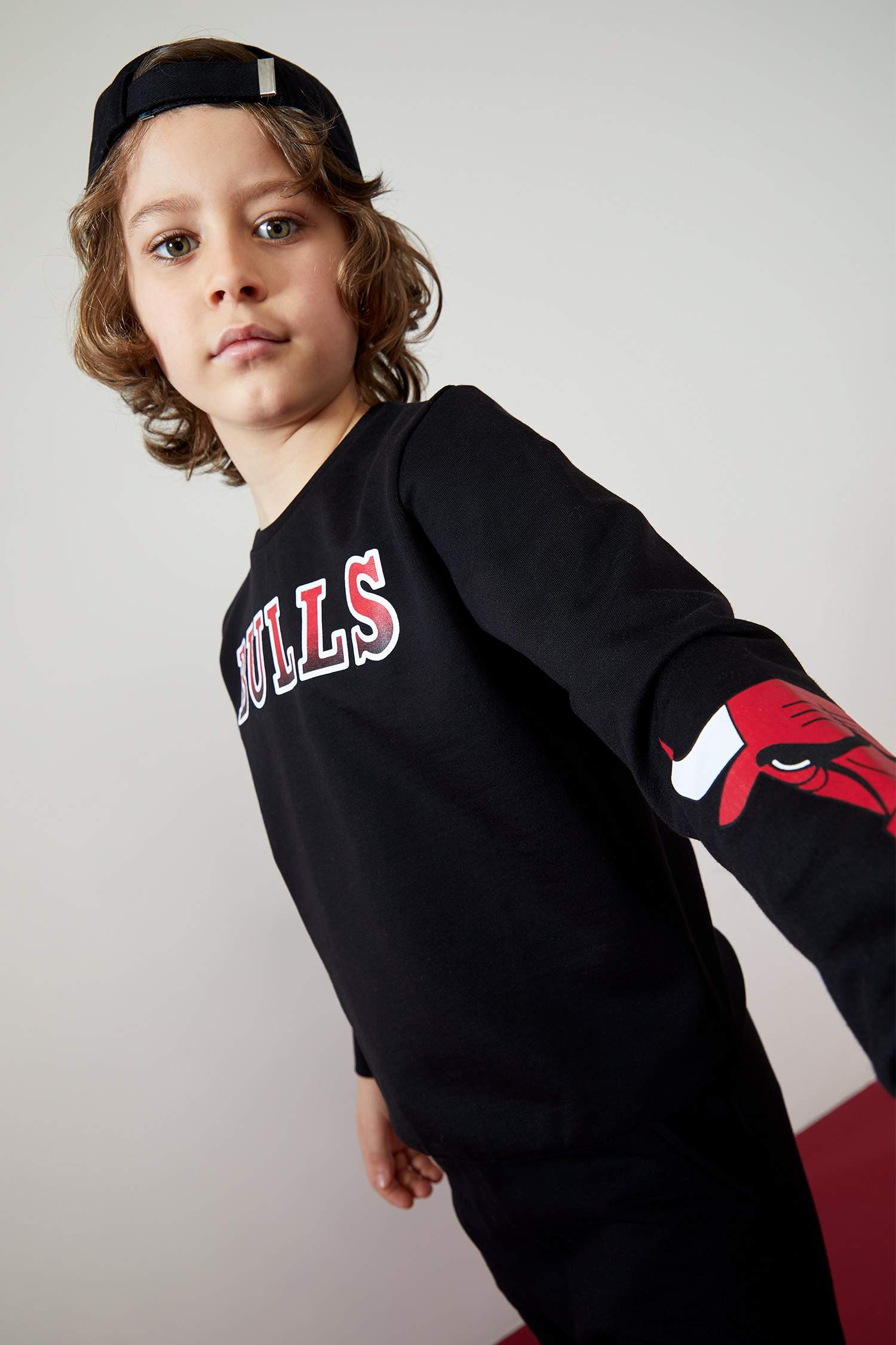Defacto Fit Erkek Çocuk NBA Chicago Bulls Lisanslı Sweatshirt