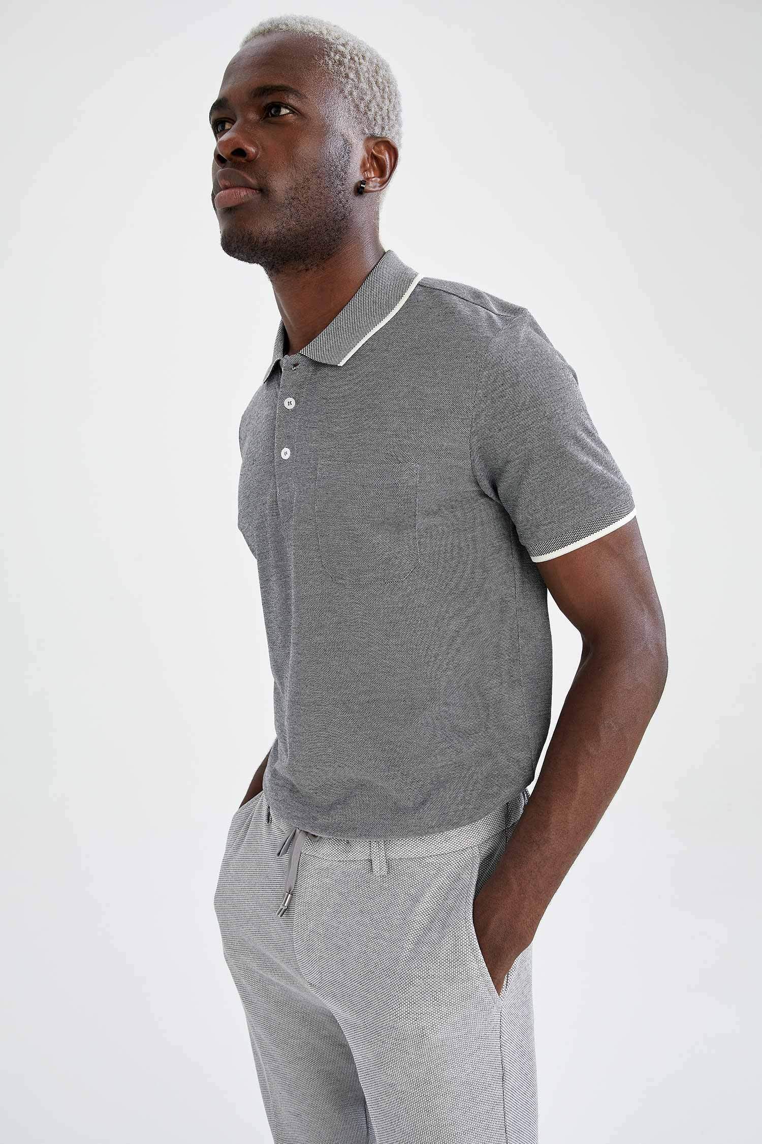Regular Fit Cepli Polo Tişört