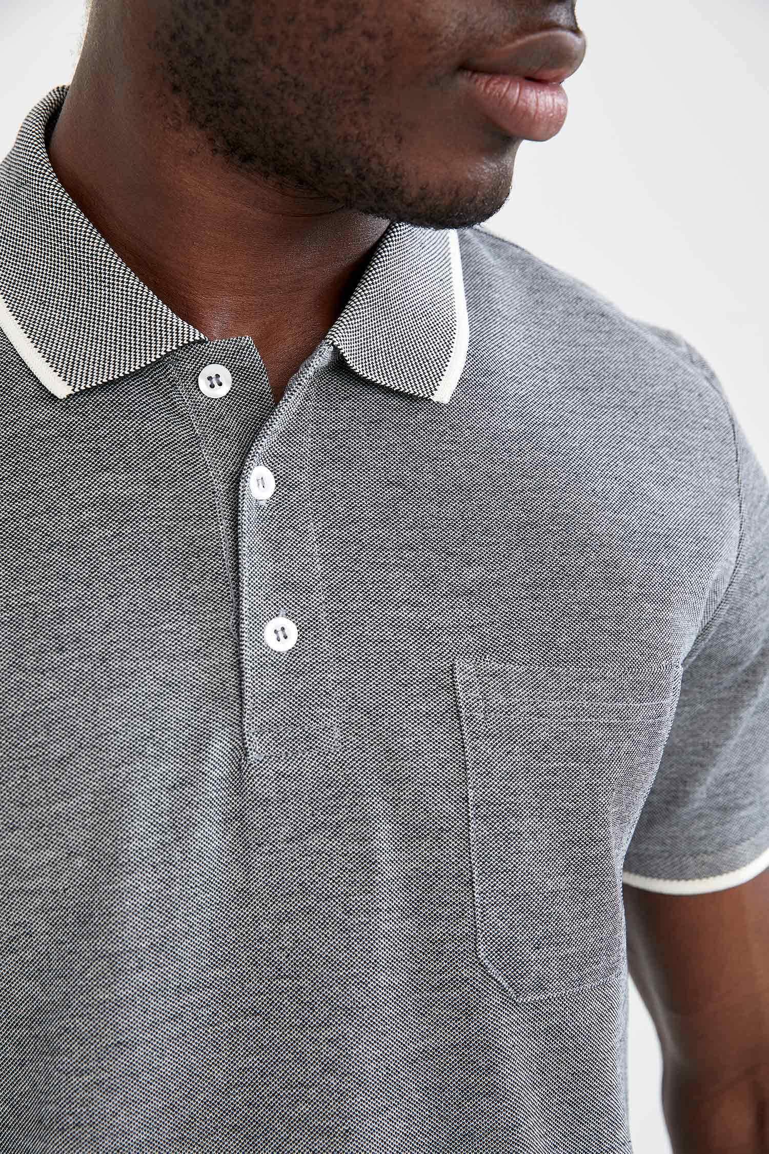 Regular Fit Cepli Polo Tişört