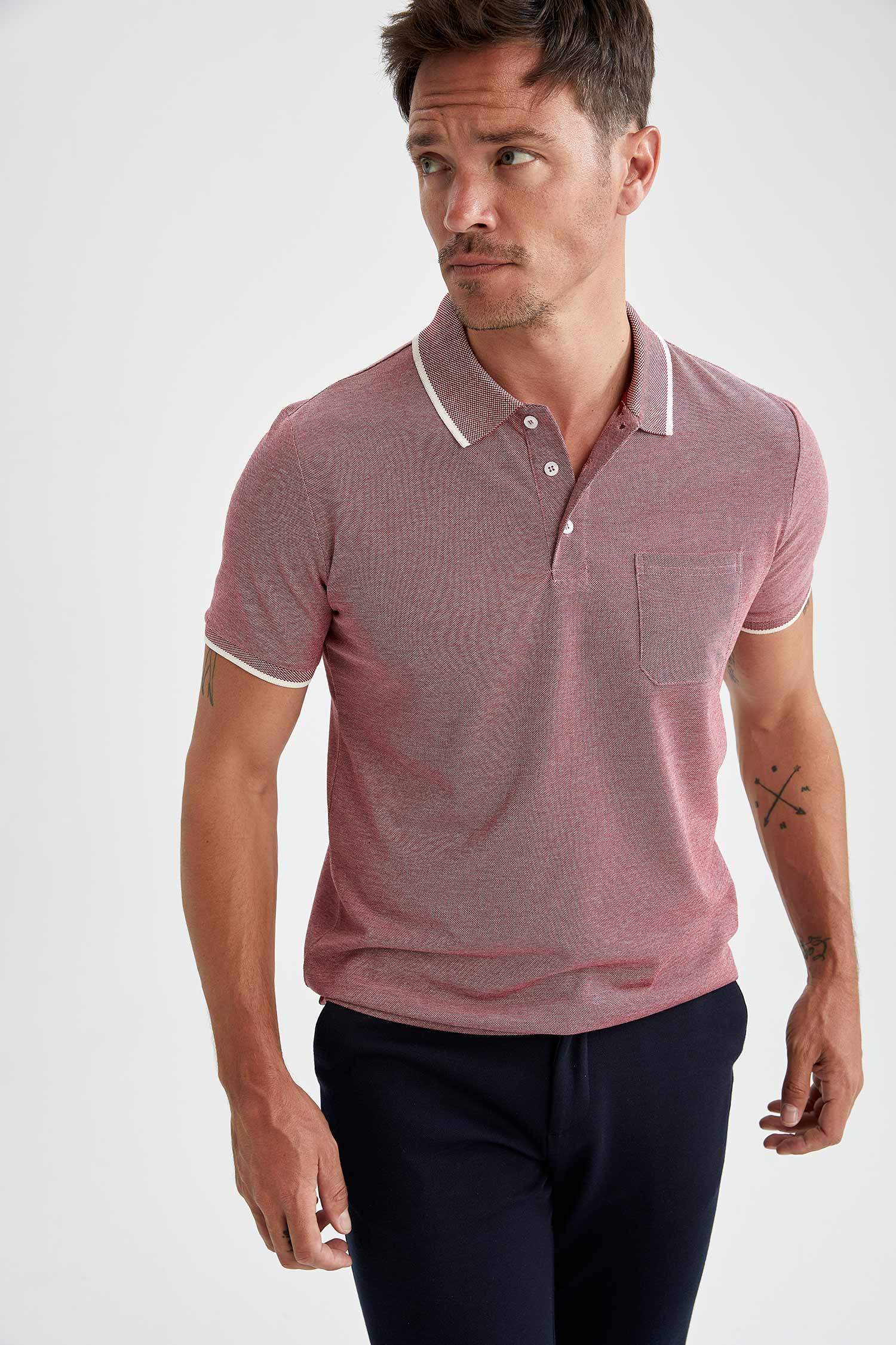 Regular Fit Polo Yaka Kısa Kollu Tişört