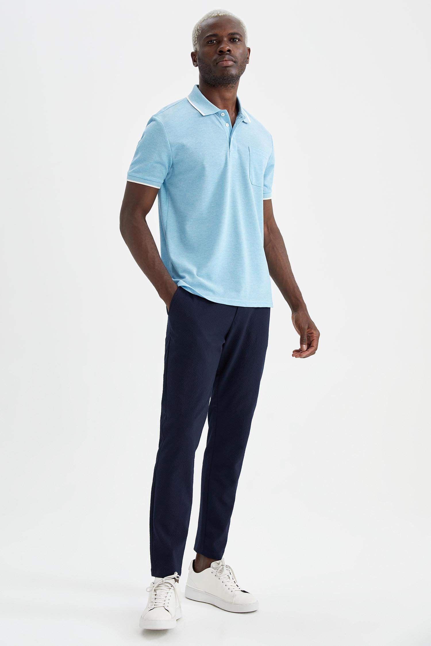 Regular Fit Polo Yaka Kısa Kollu Tişört