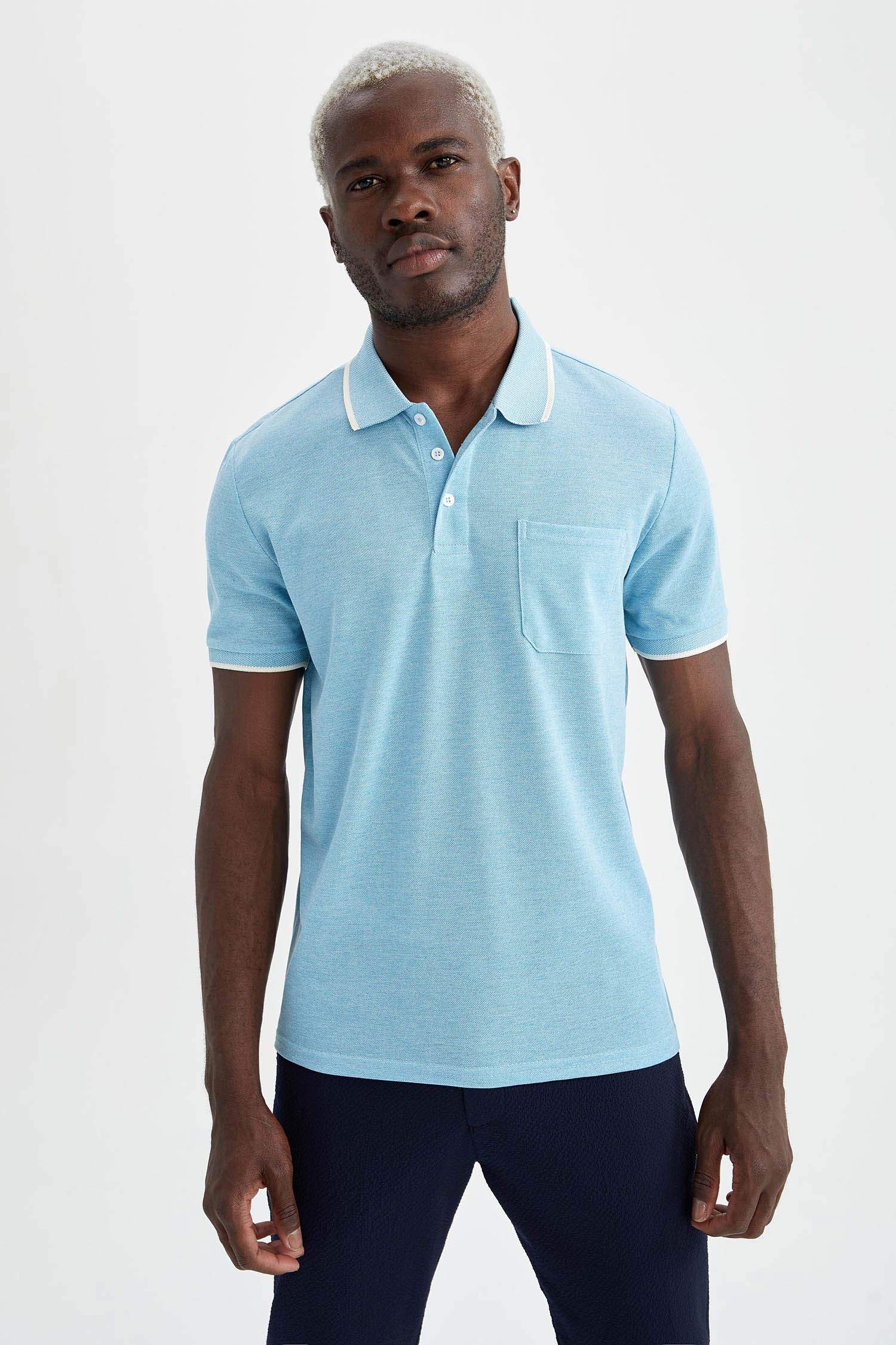 Regular Fit Polo Yaka Kısa Kollu Tişört