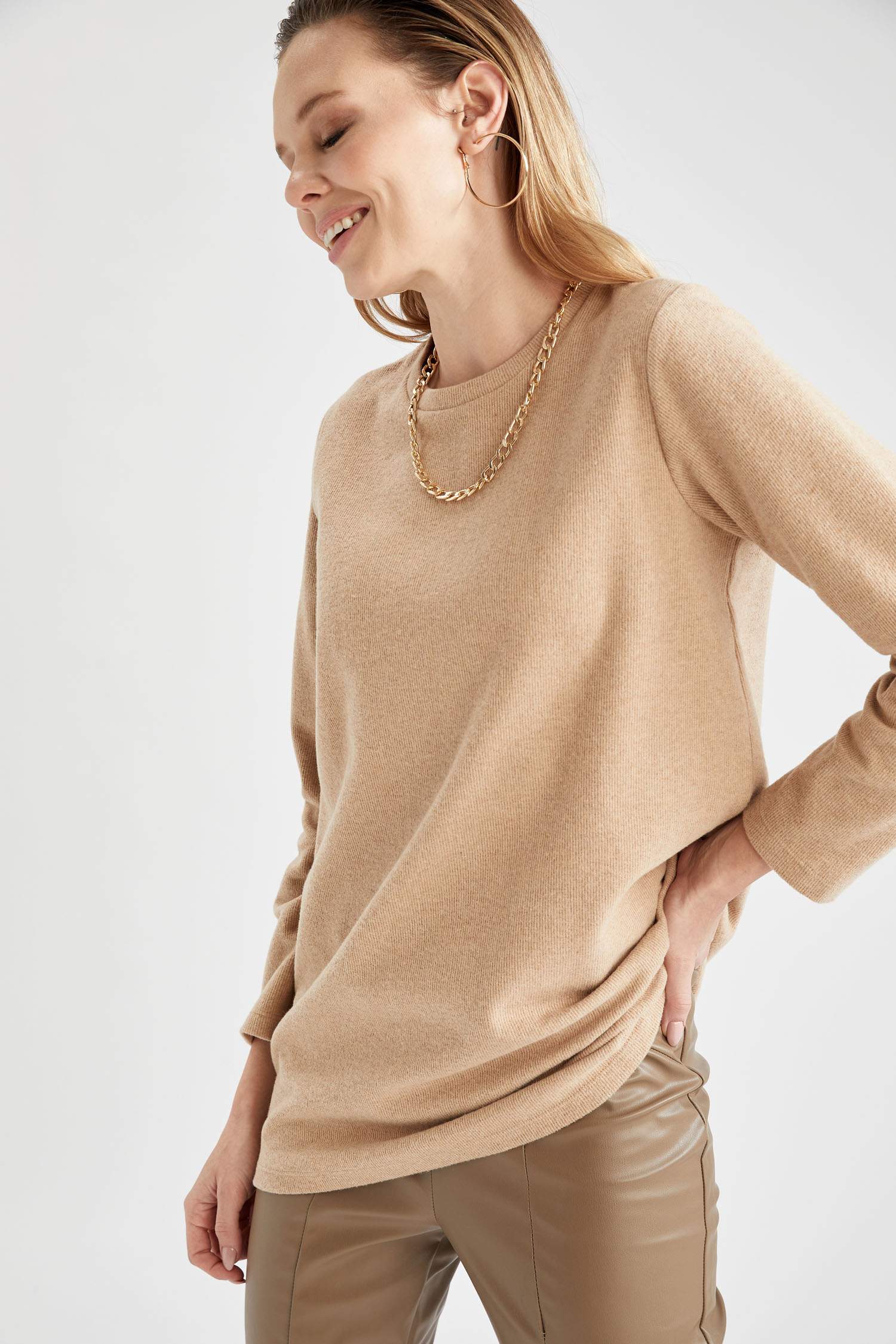 Basic Relax Fit Sweat Tunik