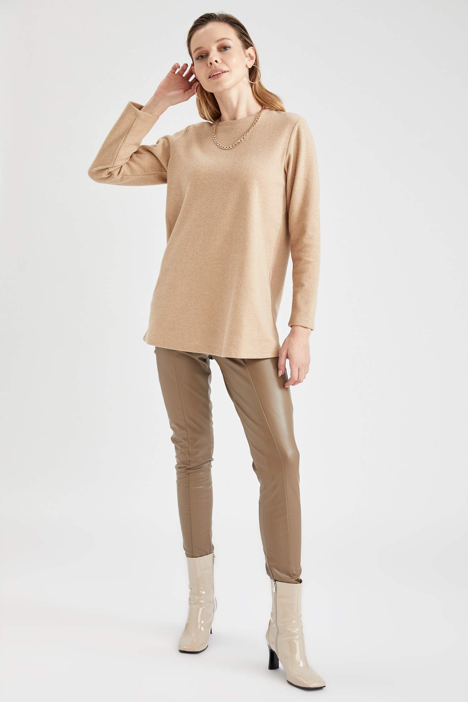 Basic Relax Fit Sweat Tunik