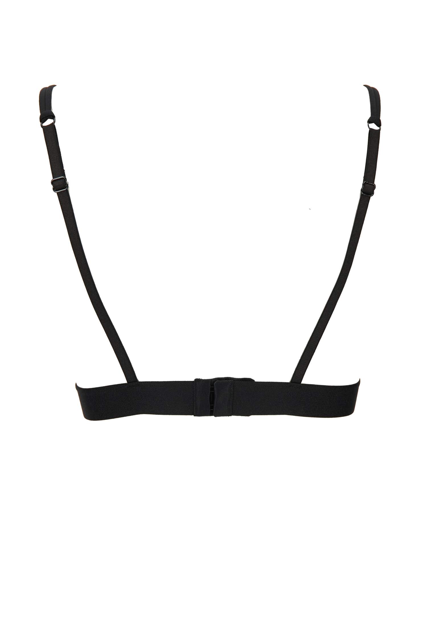 Zebra Desenli Tül Detaylı Triangle Bralet