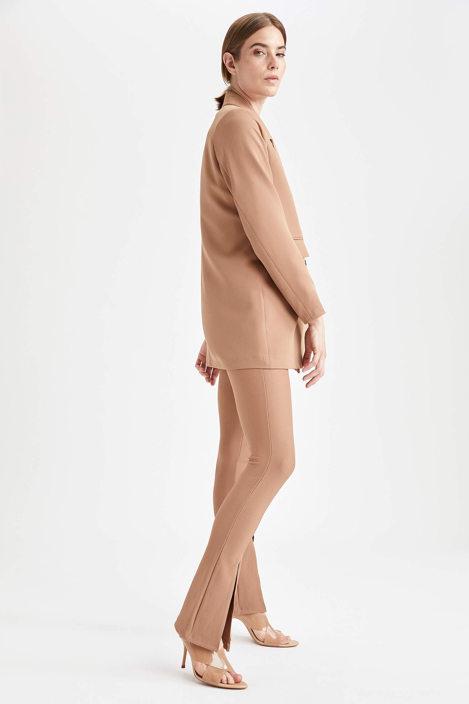 Yırtmaç Detaylı Slim Fit Pantolon