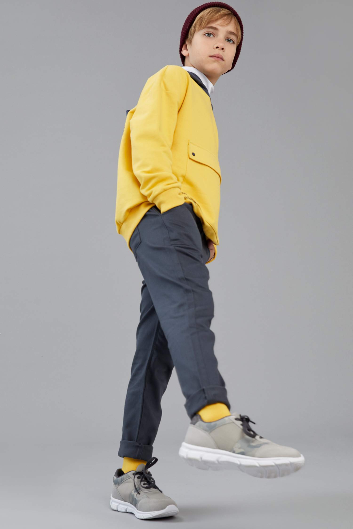 Erkek Çocuk Slouchy Dokuma Pantolon