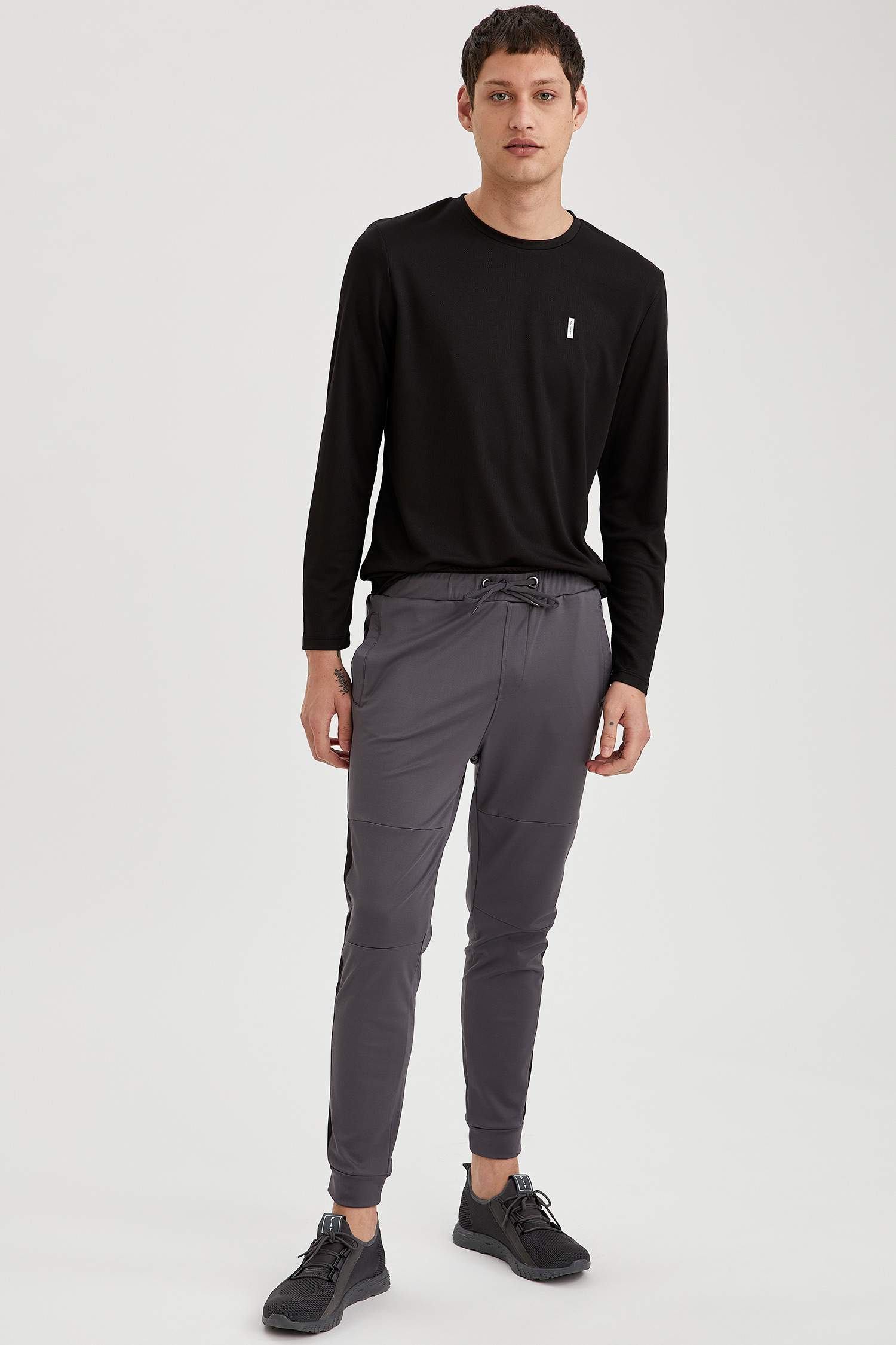 Esnek Dokulu Slim Fit Eşofman Altı