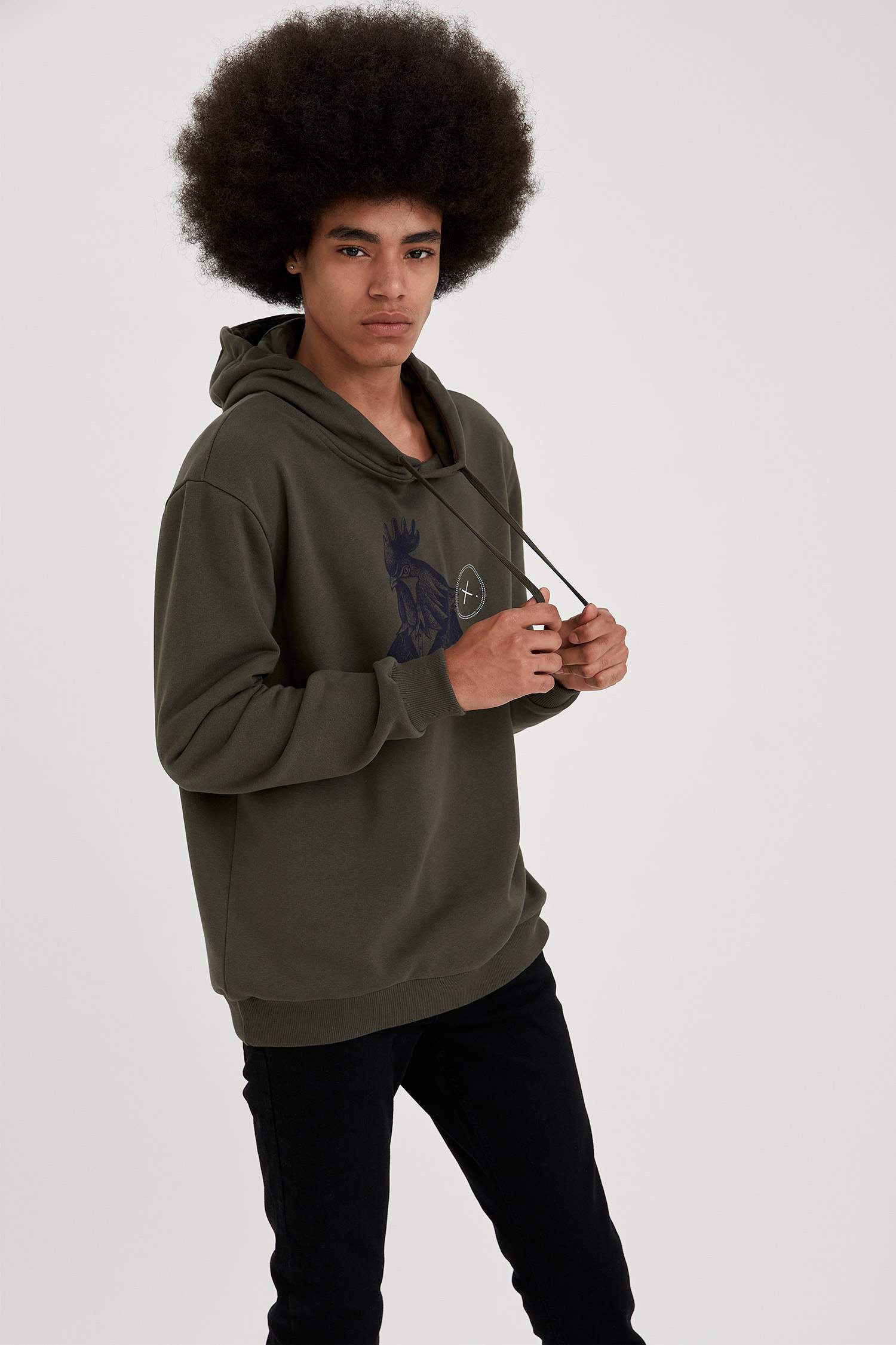 Horoz Baskılı Regular Fit Sweatshirt