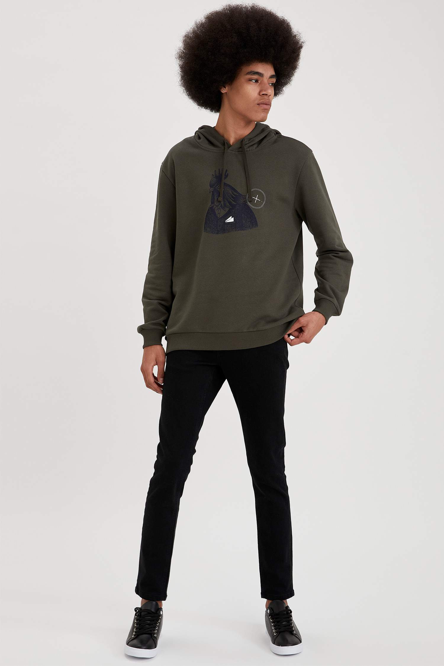 Horoz Baskılı Regular Fit Sweatshirt