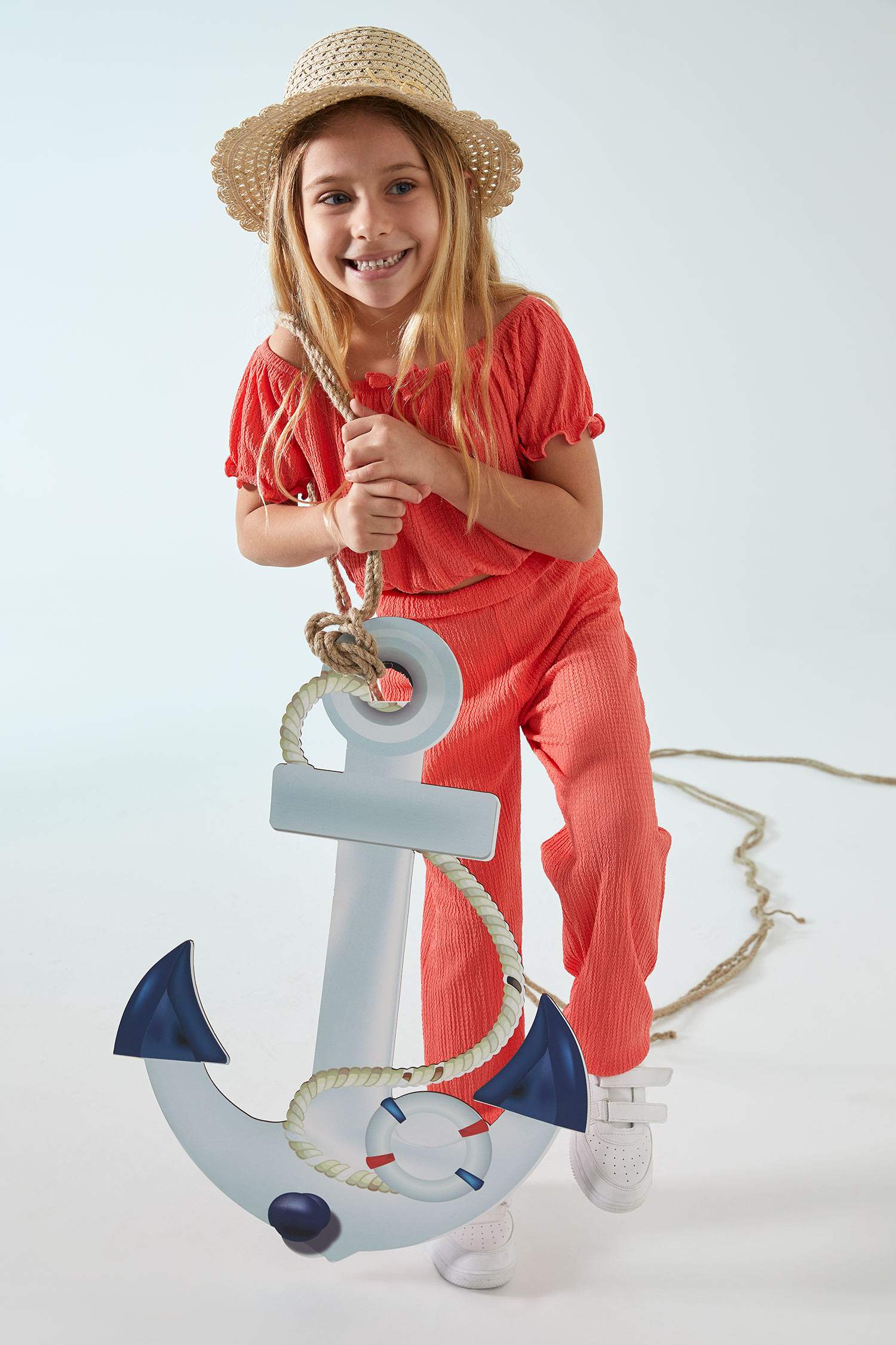Kız Çocuk Paperbag Fit Pantolon