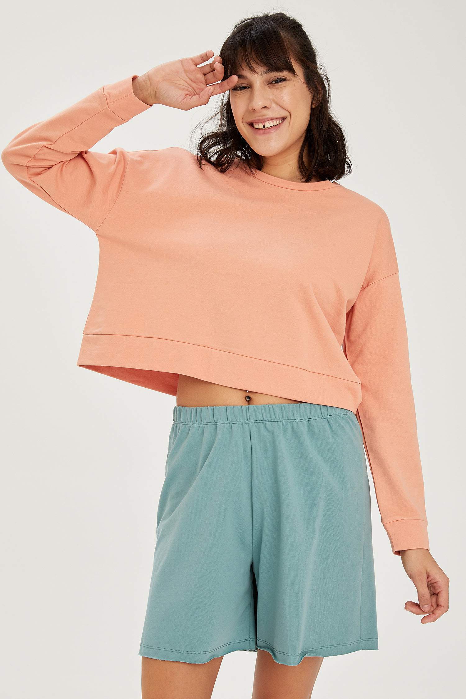 Relax Fit Basic Kısa Şort Pijama Altı