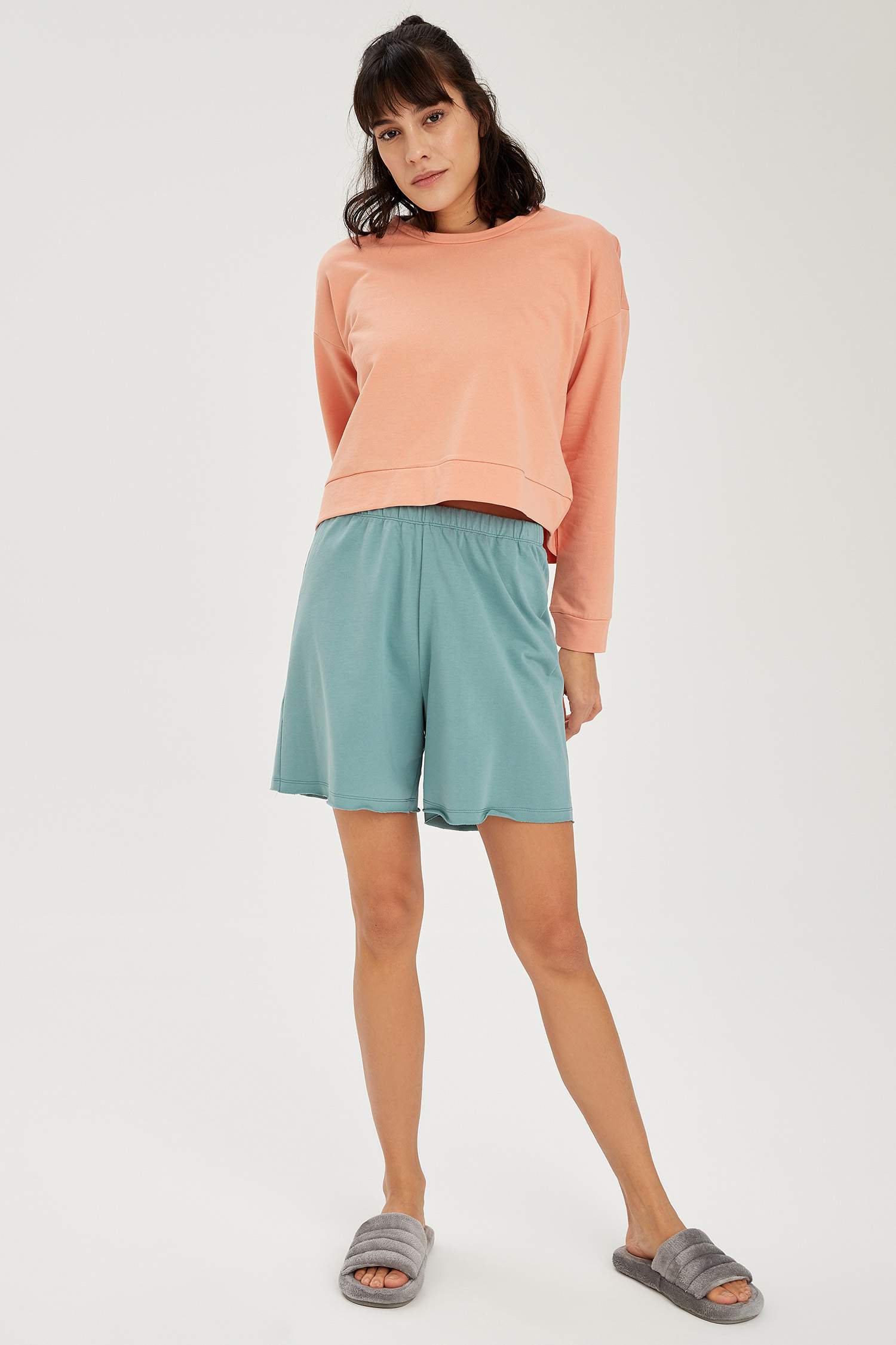 Relax Fit Basic Kısa Şort Pijama Altı