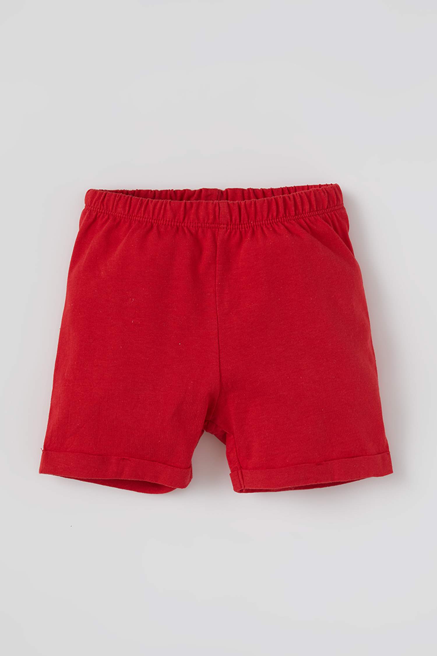 Unisex Basic Esnek Belli Pamuklu Şort
