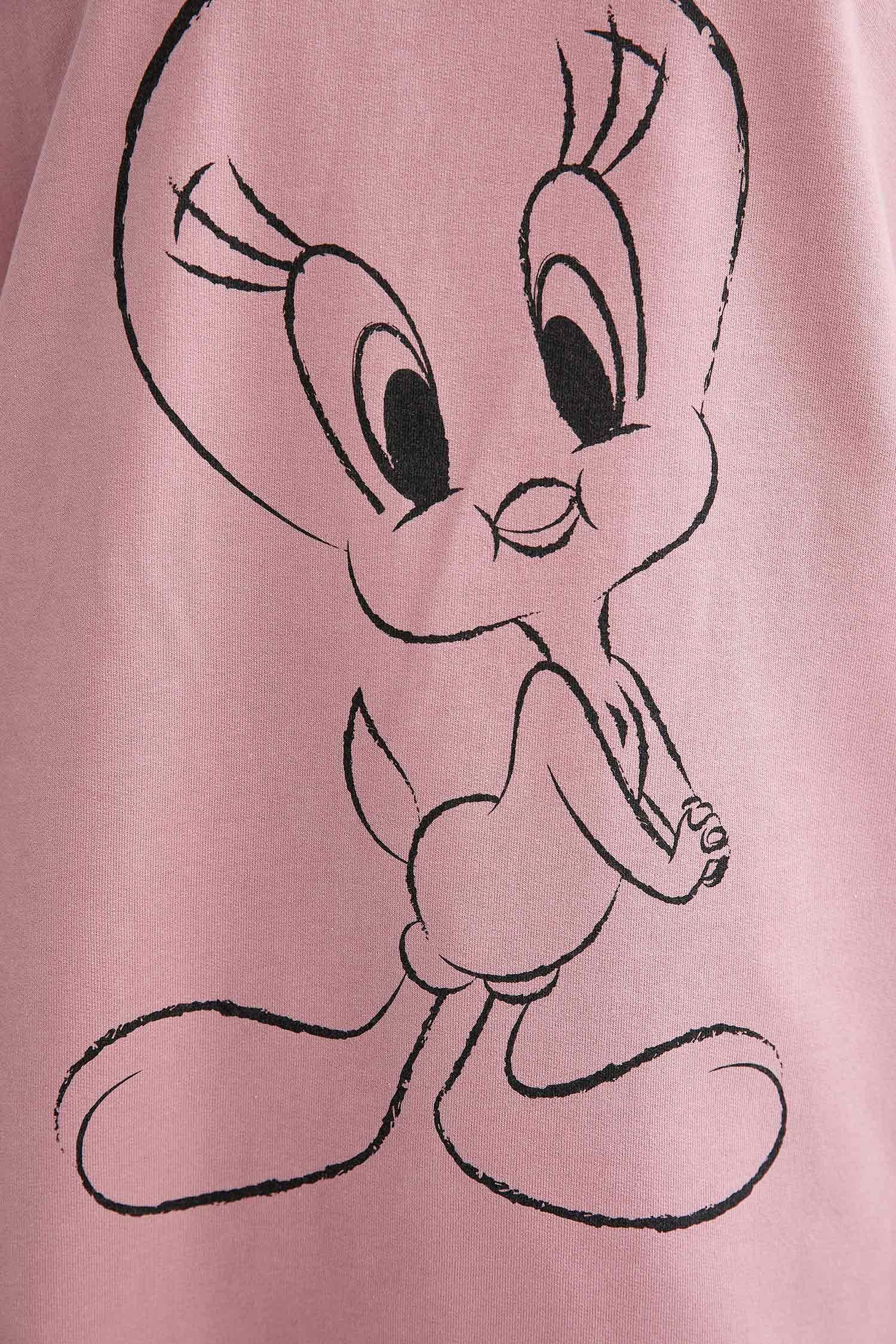 Tweety Lisanslı Relax Fit Sweat Tunik