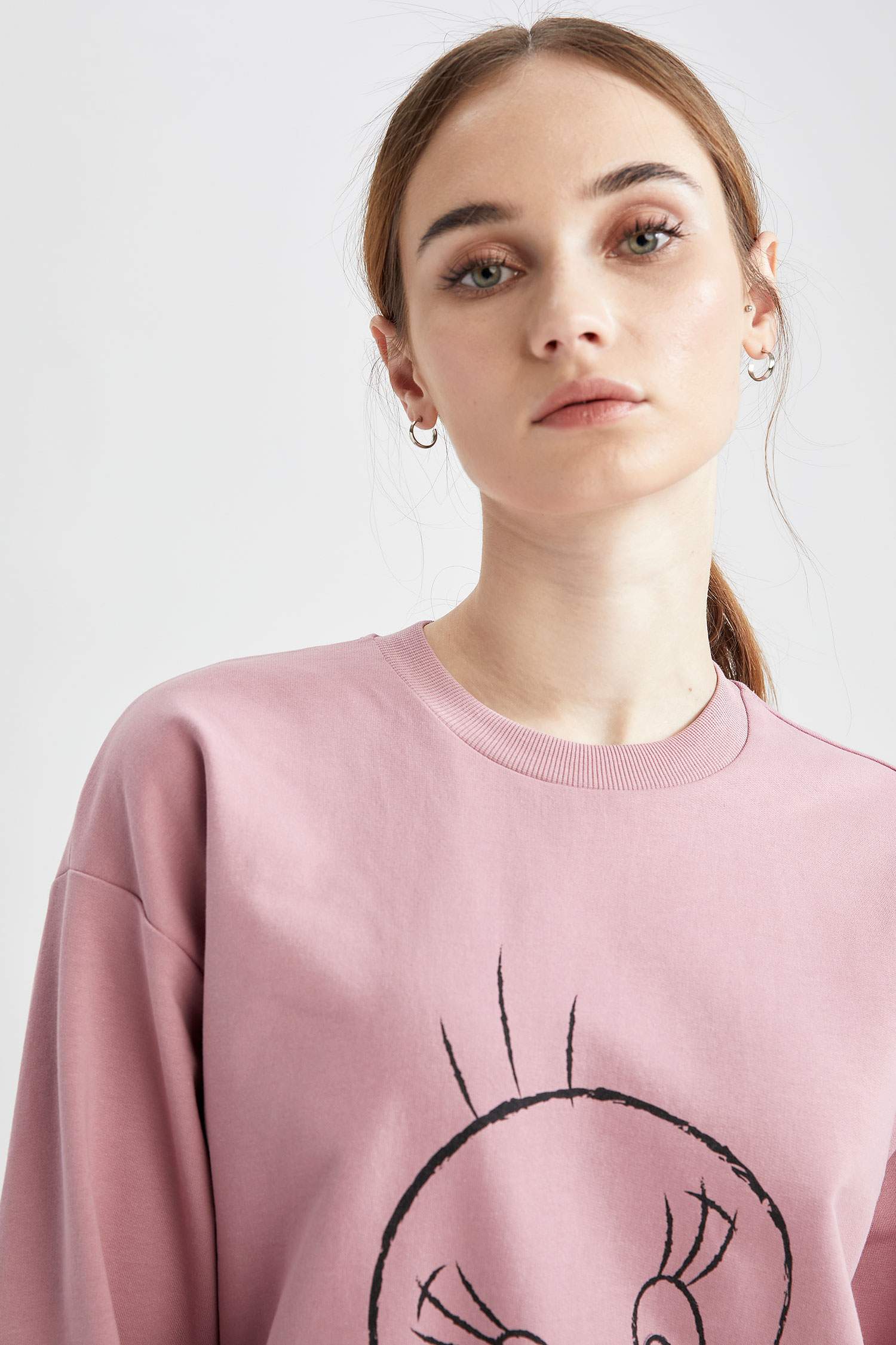 Tweety Lisanslı Relax Fit Sweat Tunik