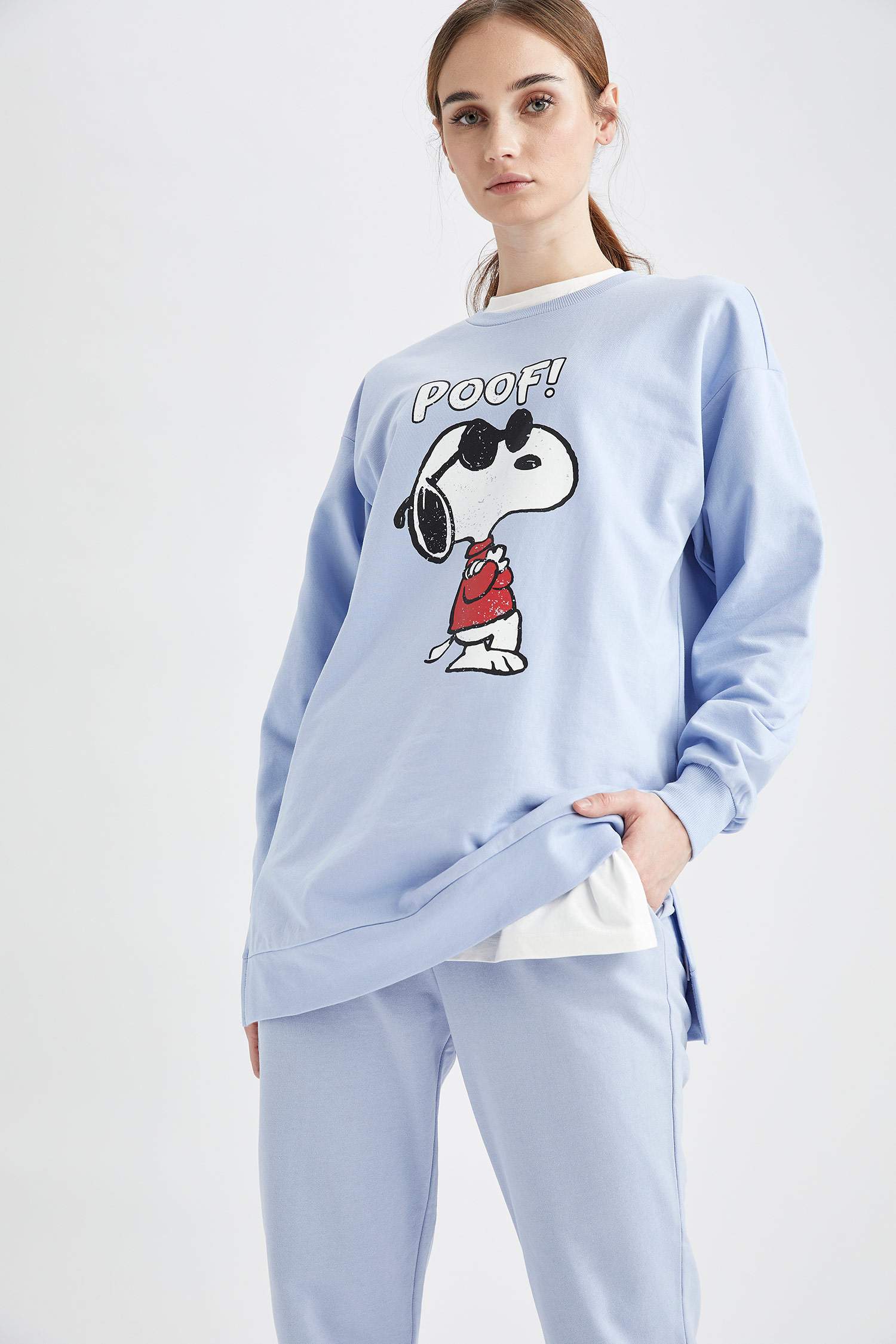 Snoopy Lisanslı Relax Fit Sweat Tunik