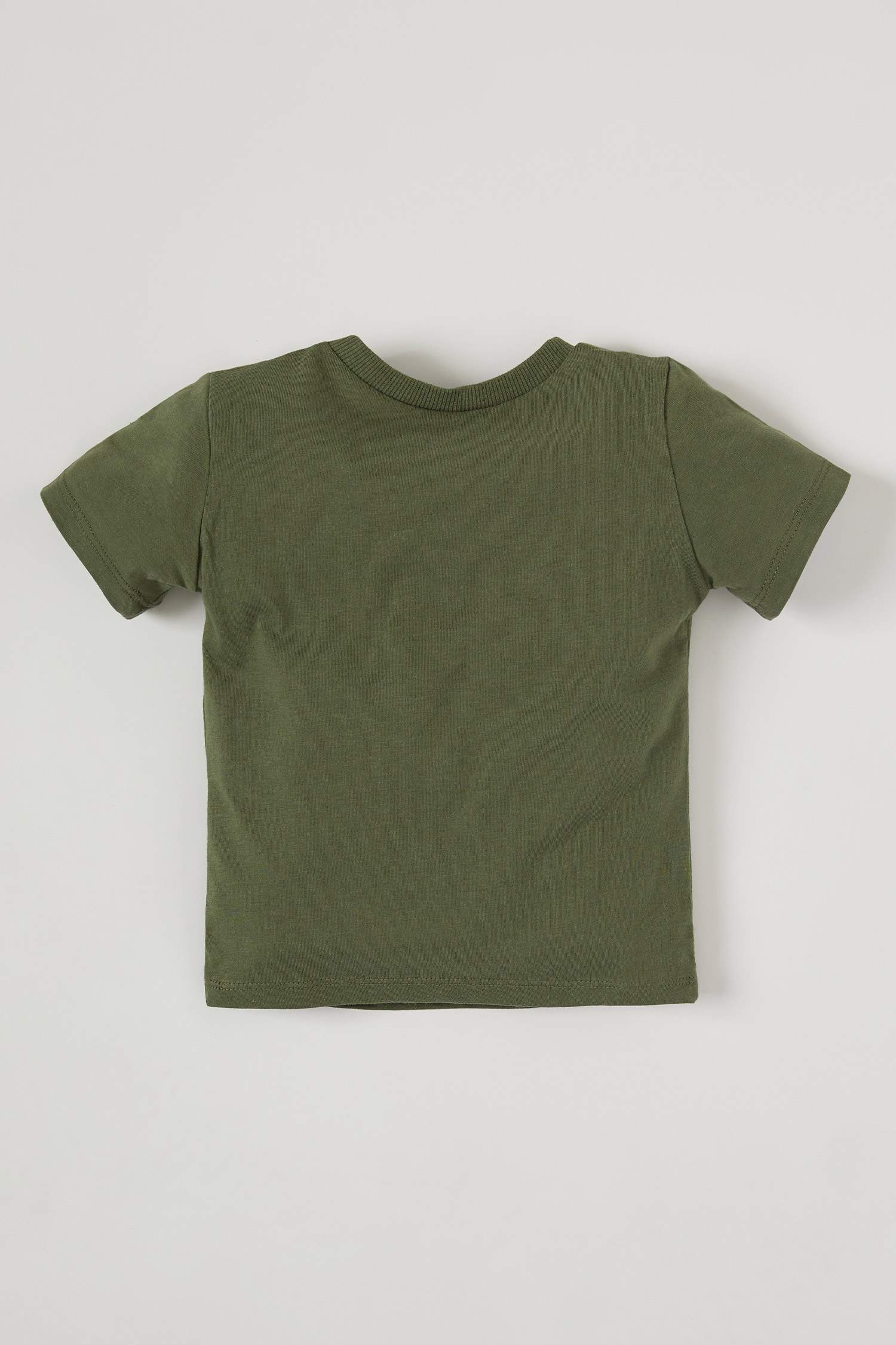 Unisex Bebek Basic Pamuklu Kısa Kollu Tişört