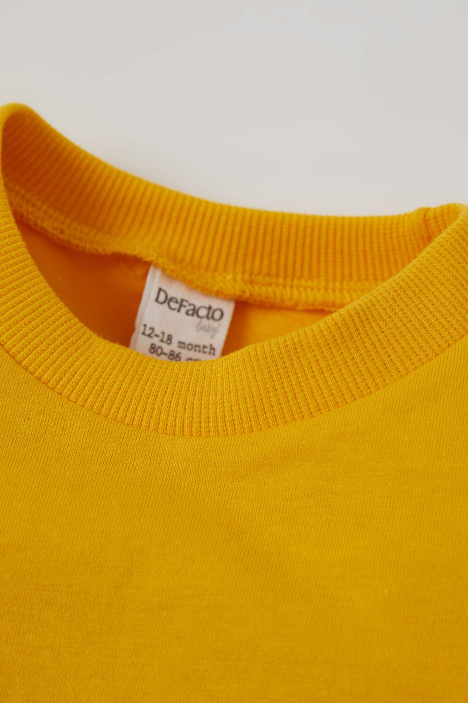Unisex Bebek Basic Pamuklu Kısa Kollu Tişört
