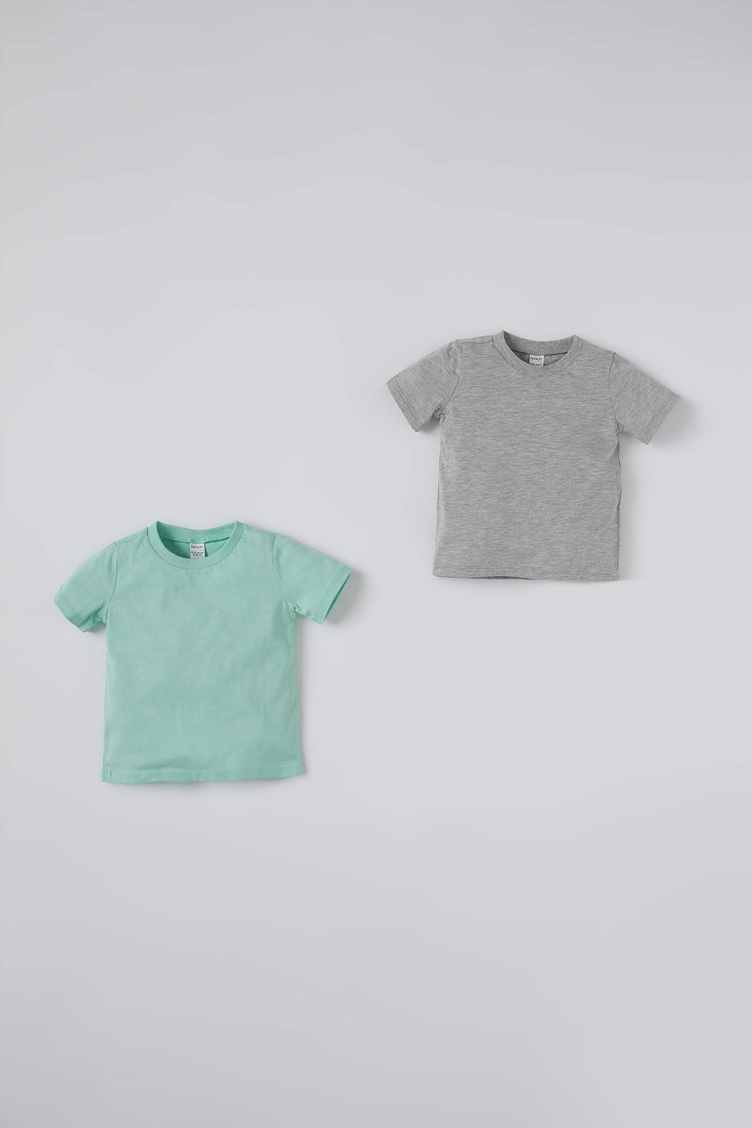 Unisex Basic 2'li Kısa Kollu Pamuklu Tişört