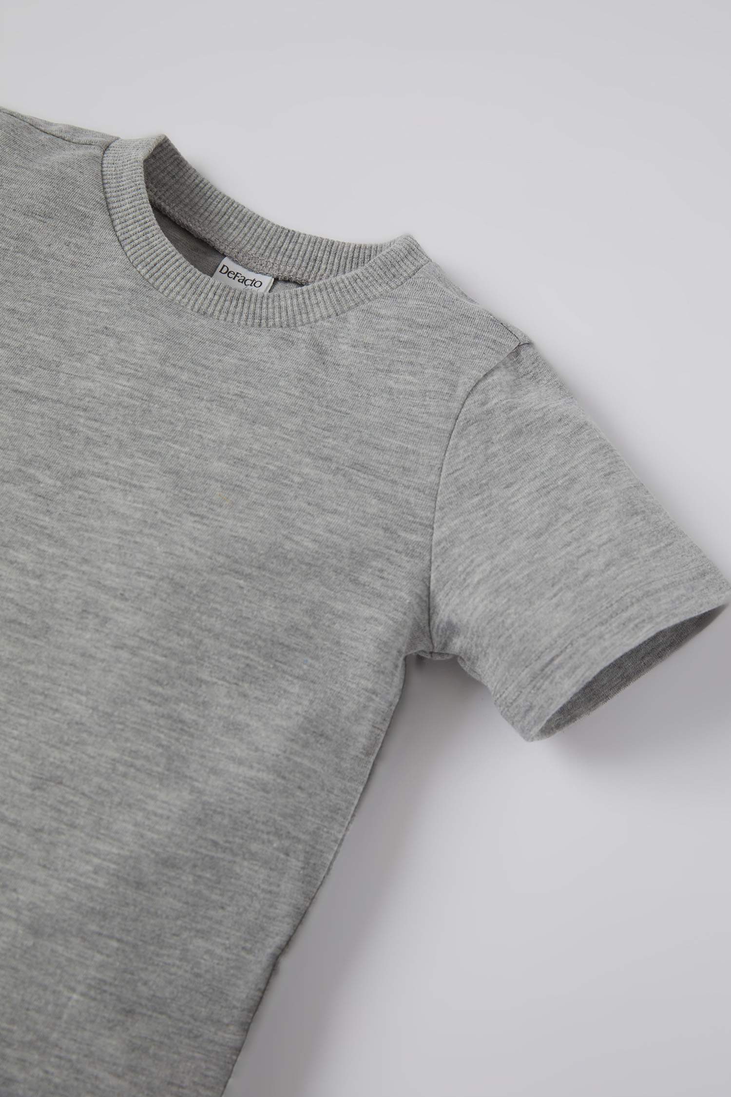 Unisex Basic 2'li Kısa Kollu Pamuklu Tişört