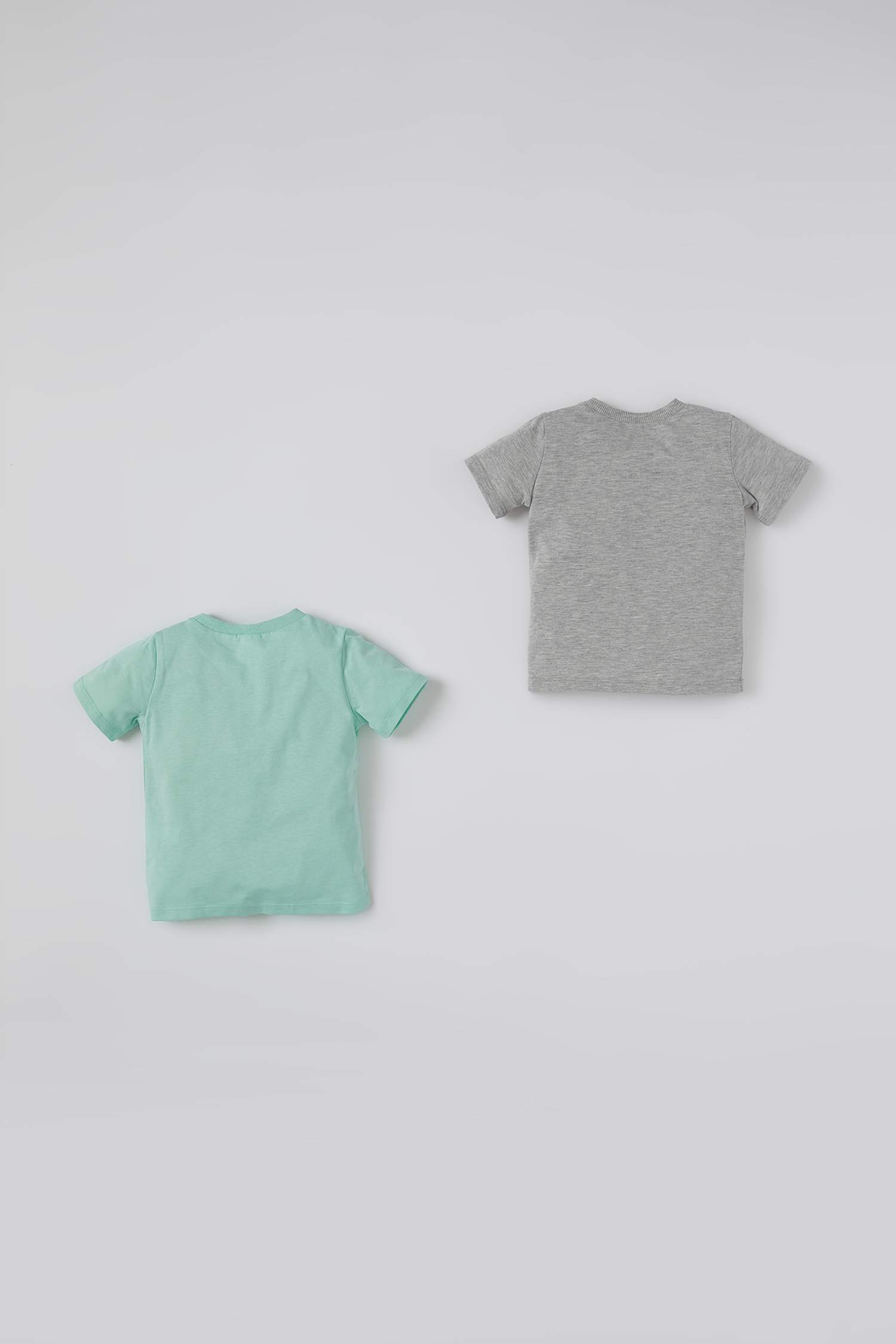 Unisex Basic 2'li Kısa Kollu Pamuklu Tişört