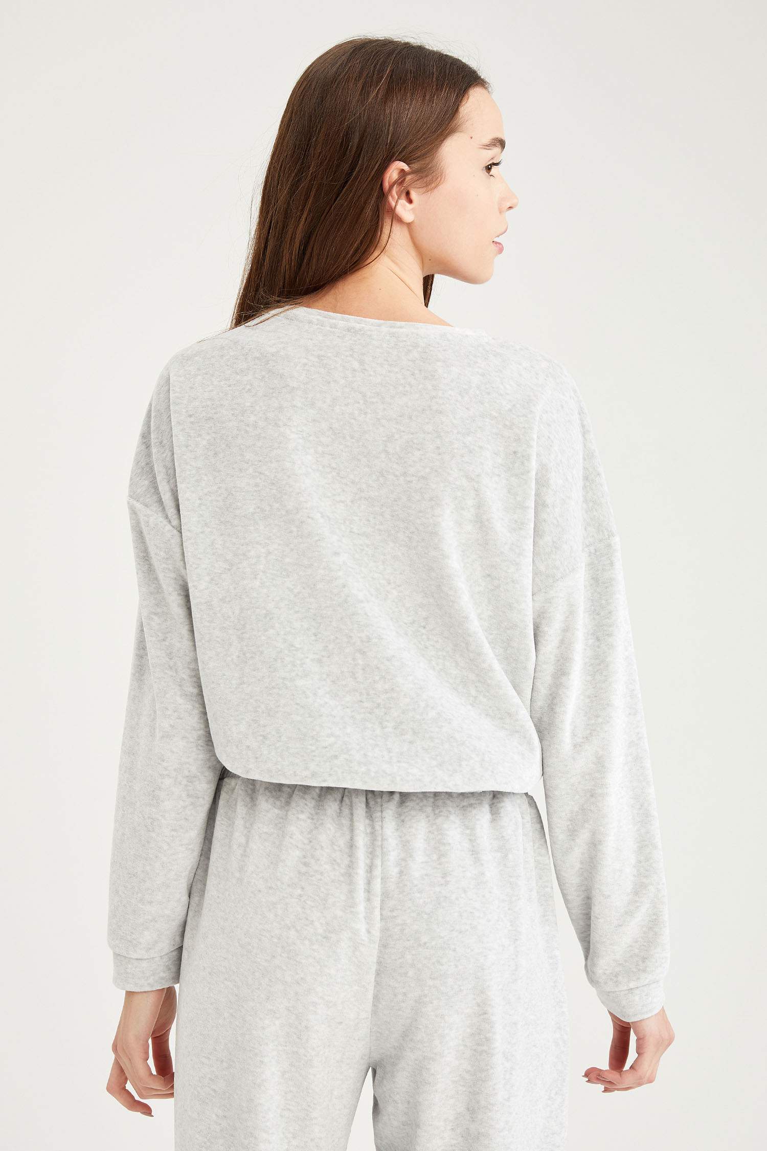 Kadife Crop Sweatshirt