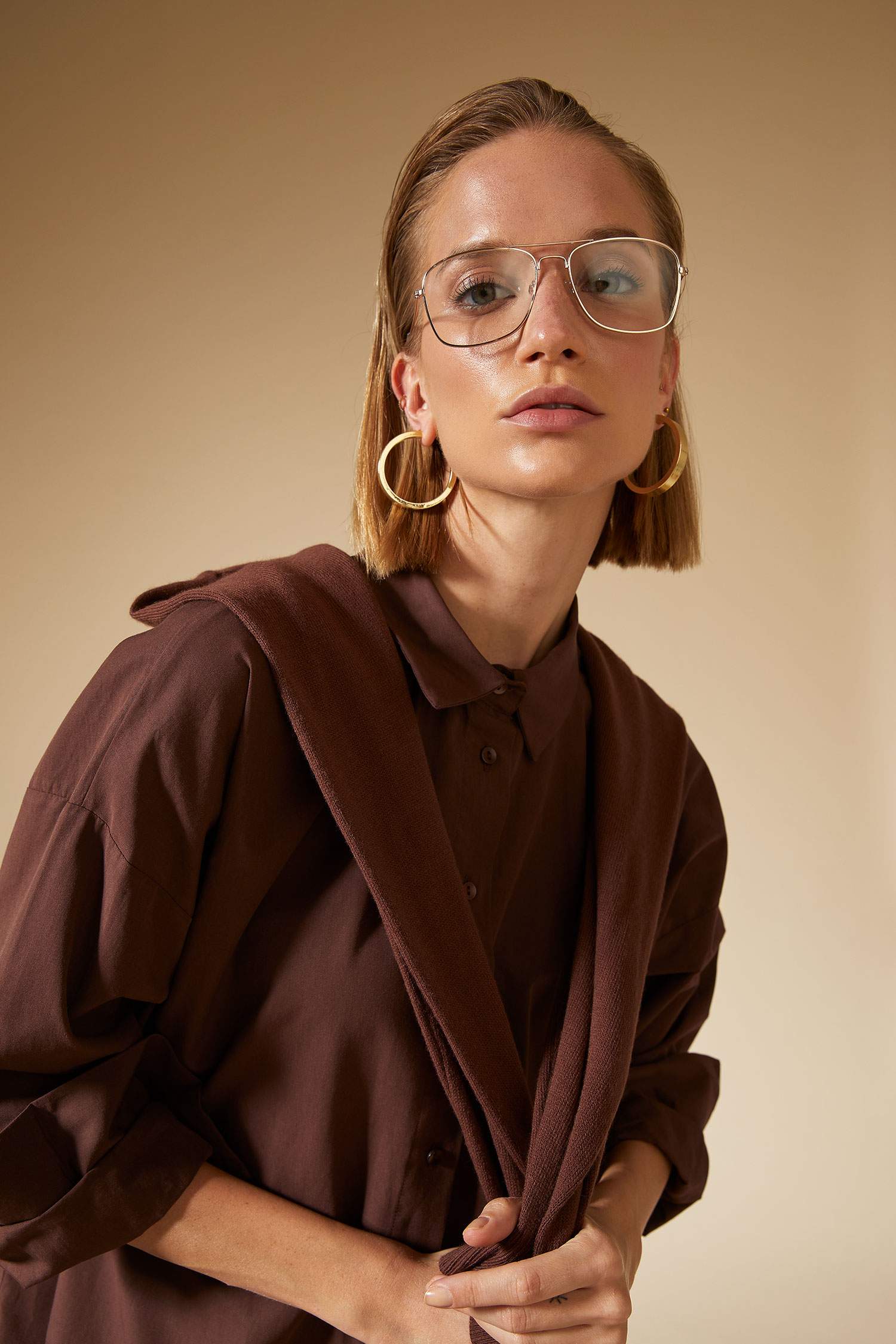 Basic Oversize Fit Pamuklu Poplin Gömlek