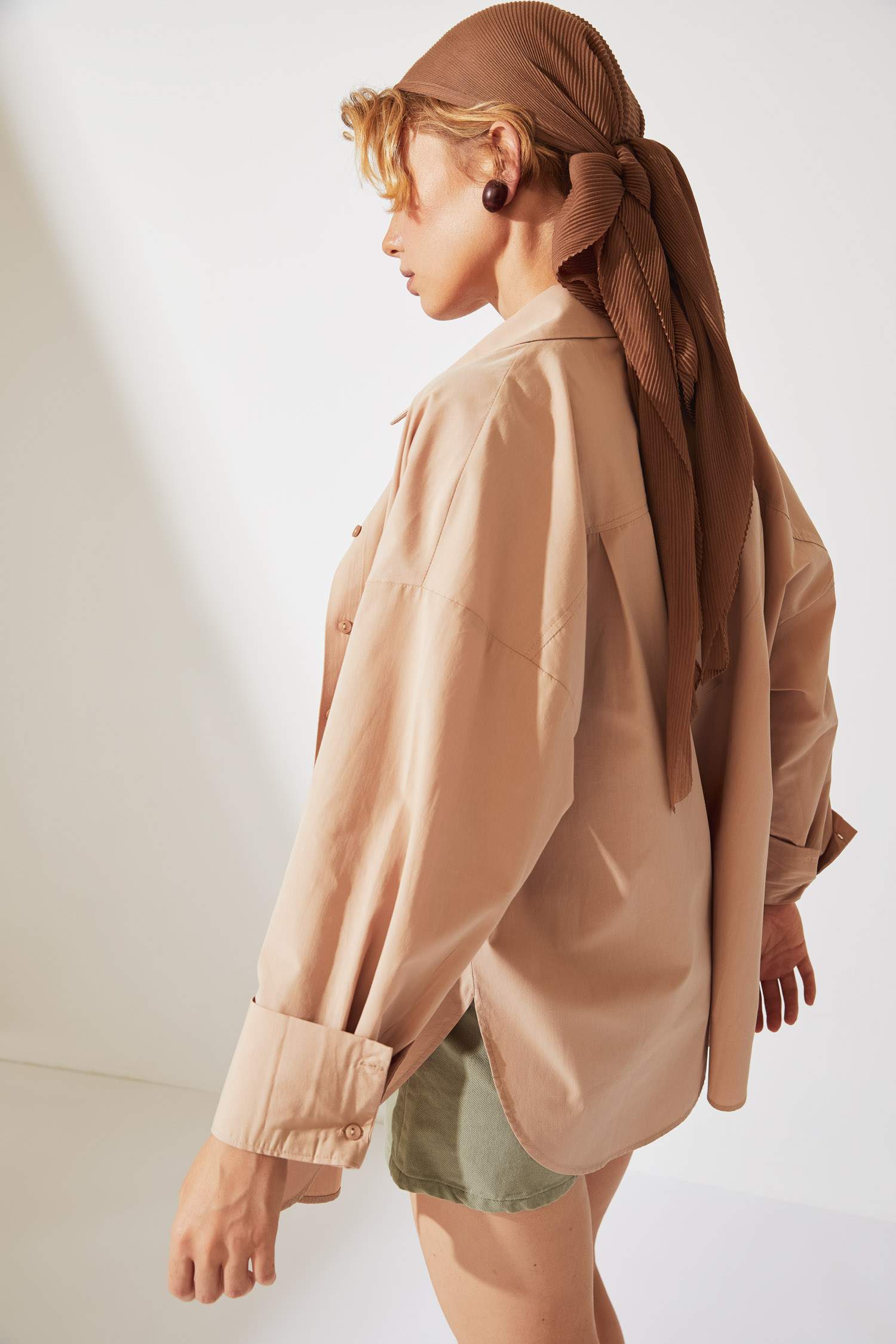 Basic Oversize Fit Pamuklu Poplin Gömlek