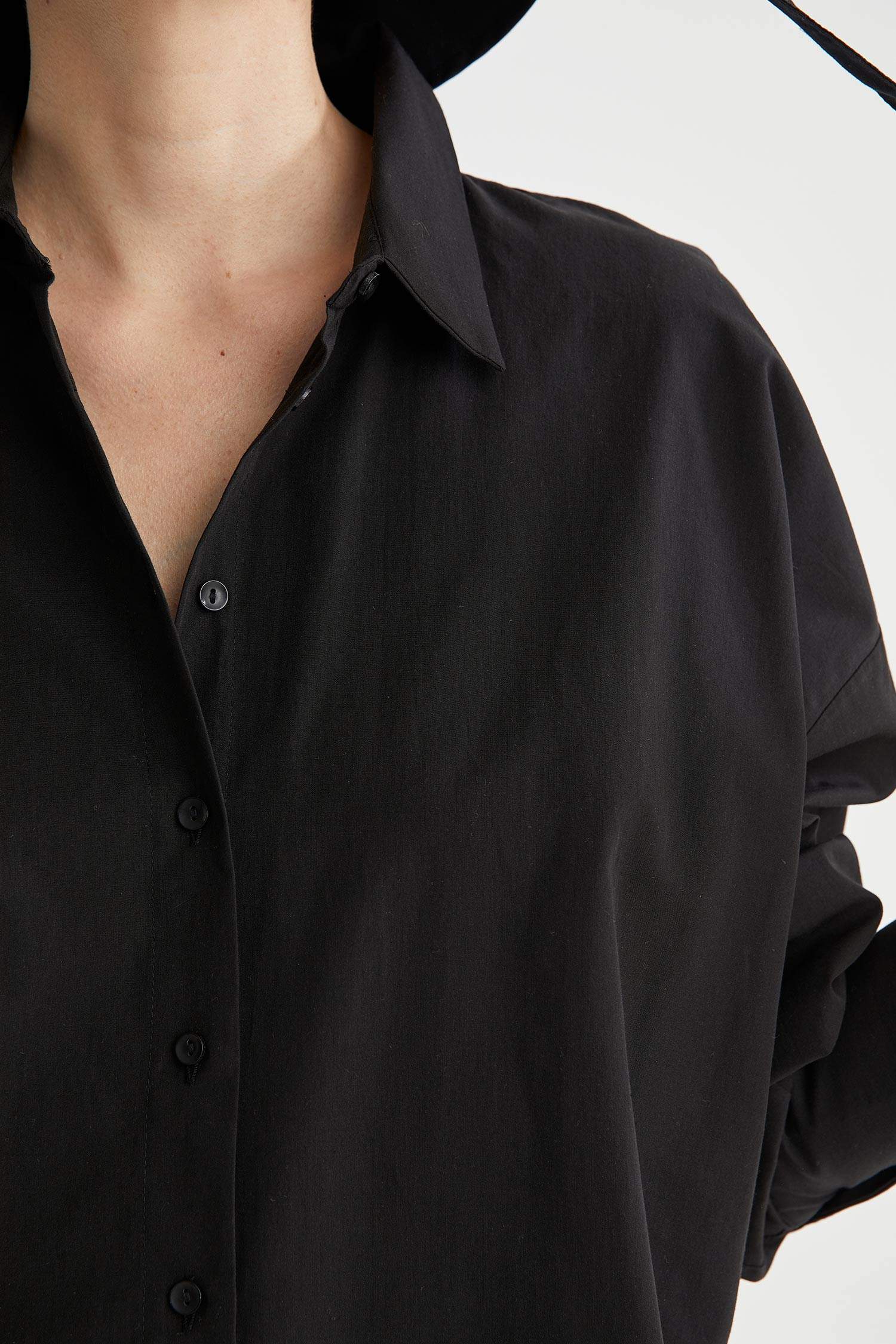 Basic Oversize Fit Pamuklu Poplin Gömlek Tunik