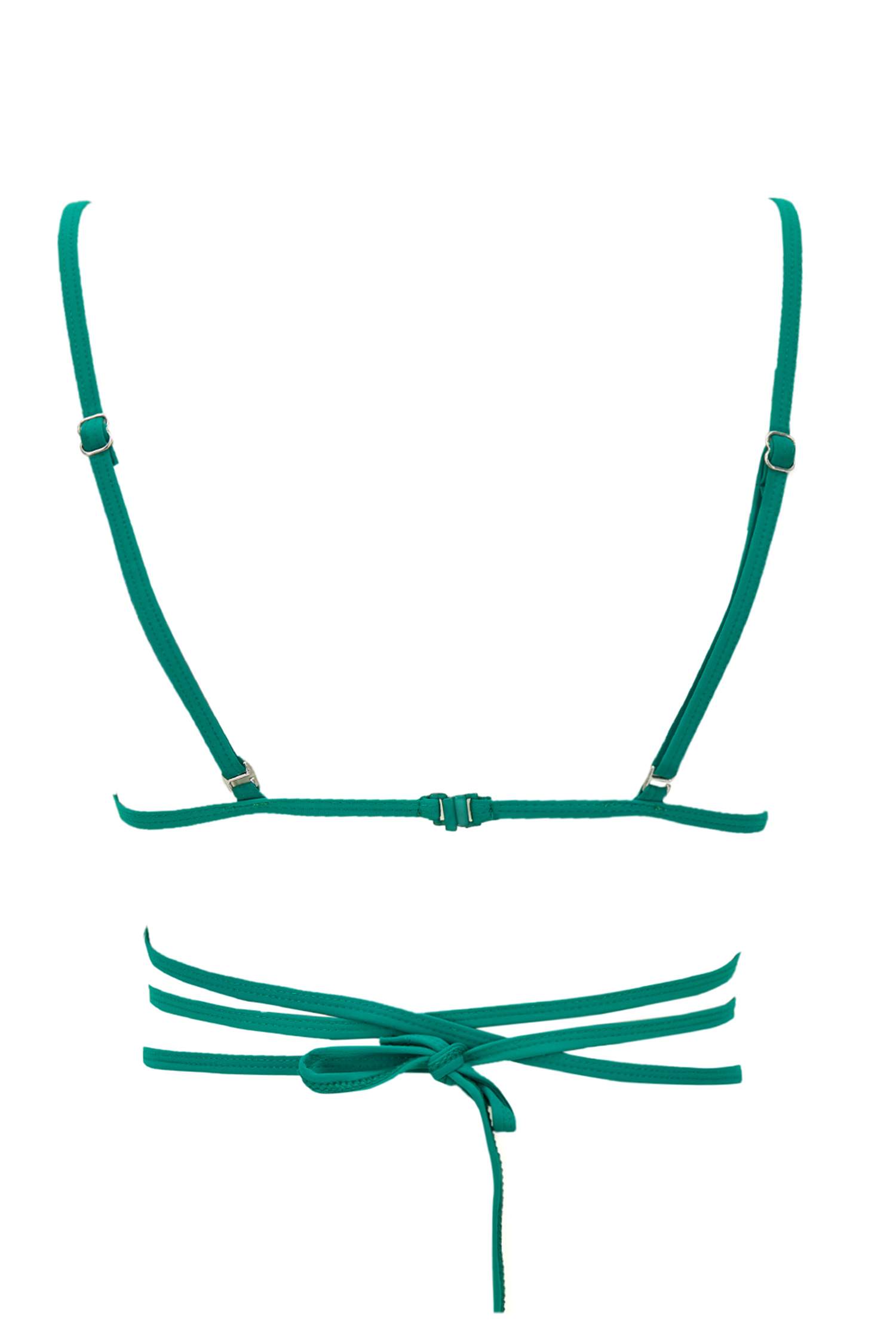 Beli Bağlama Detaylı Triangle Bikini Üstü