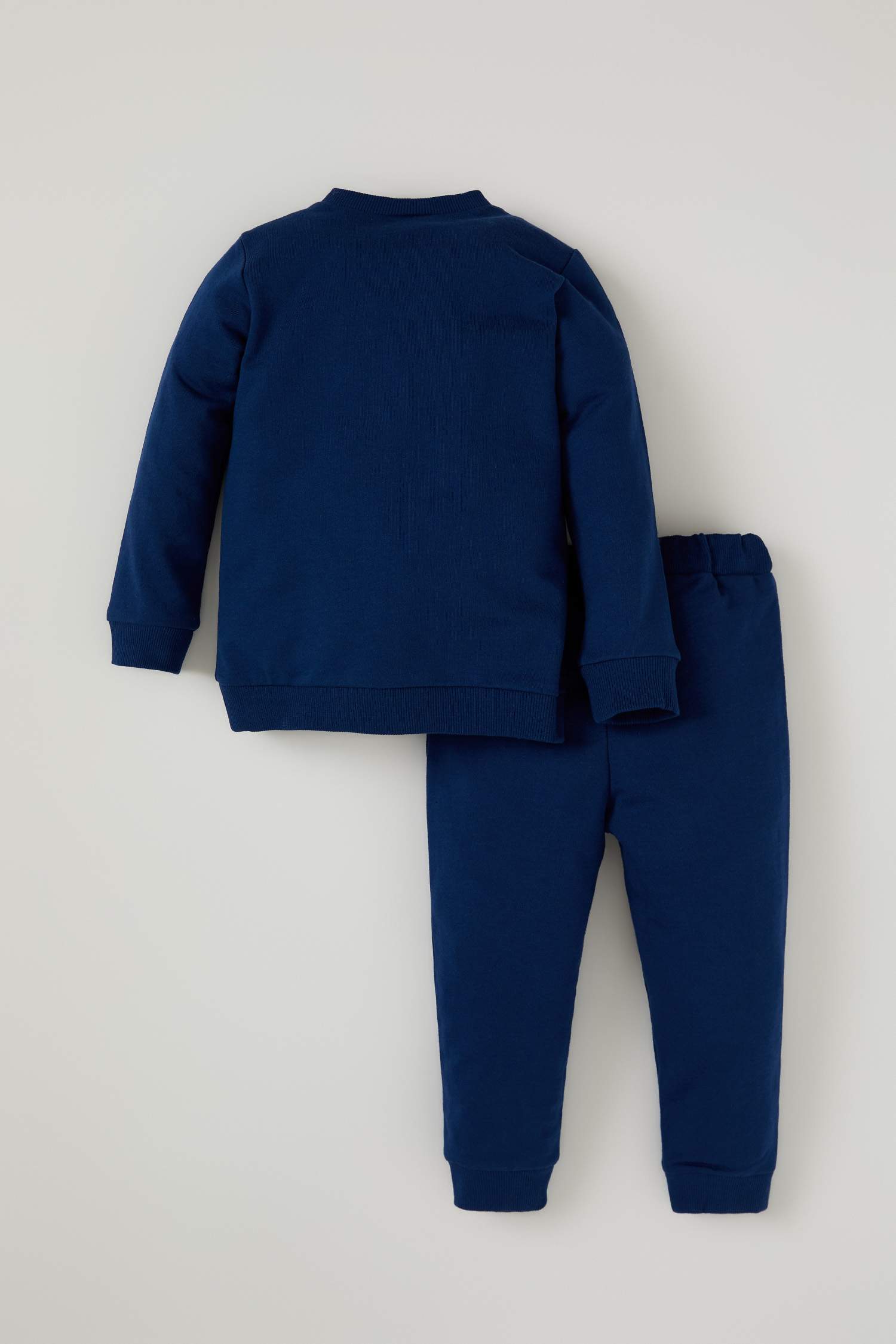 Erkek Bebek Baskılı Pamuklu Sweatshirt ve Jogger Eşofman Alt Takım