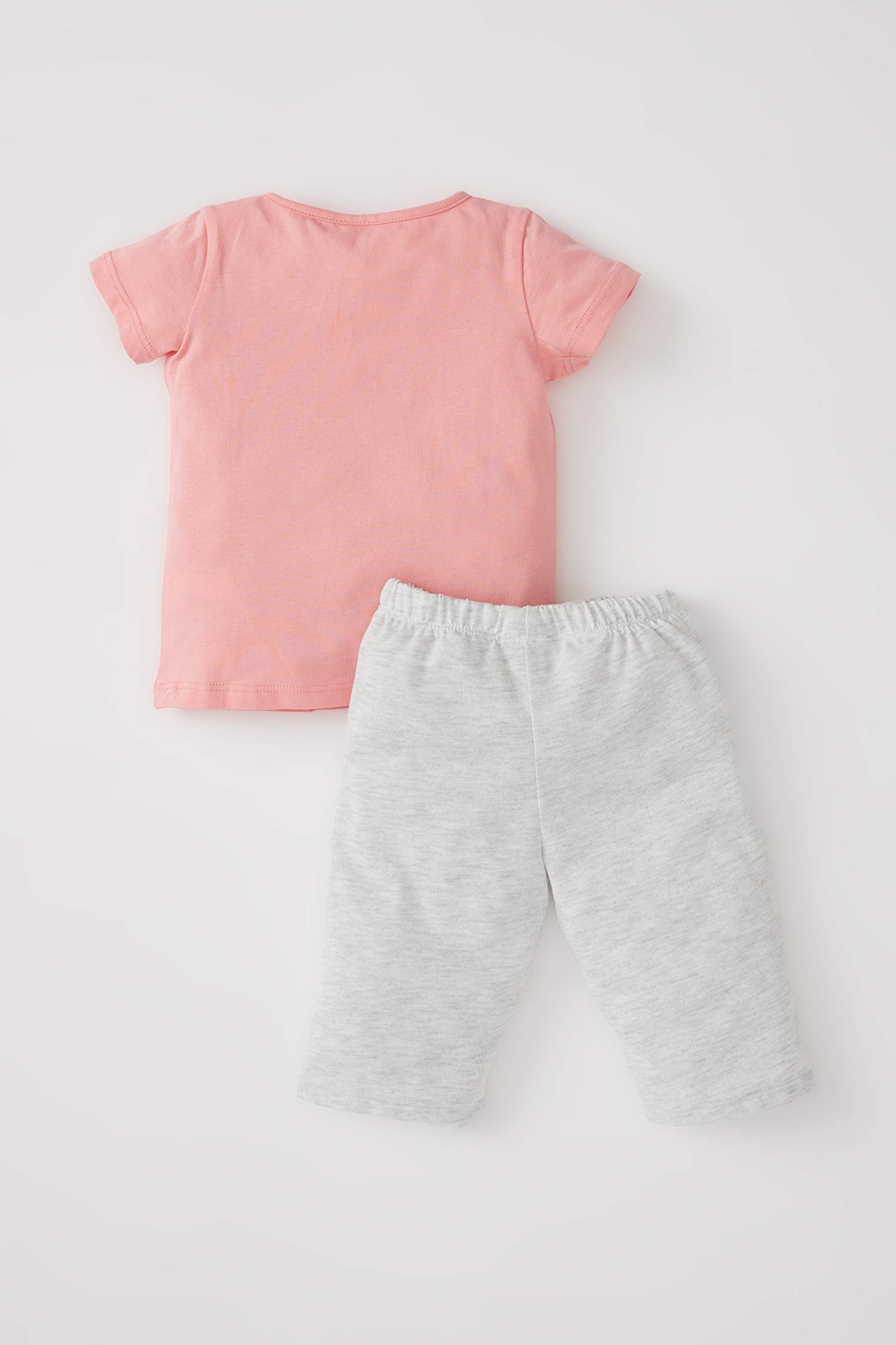 Kız Bebek Unicorn Baskılı Kısa Kollu Pijama Takımı