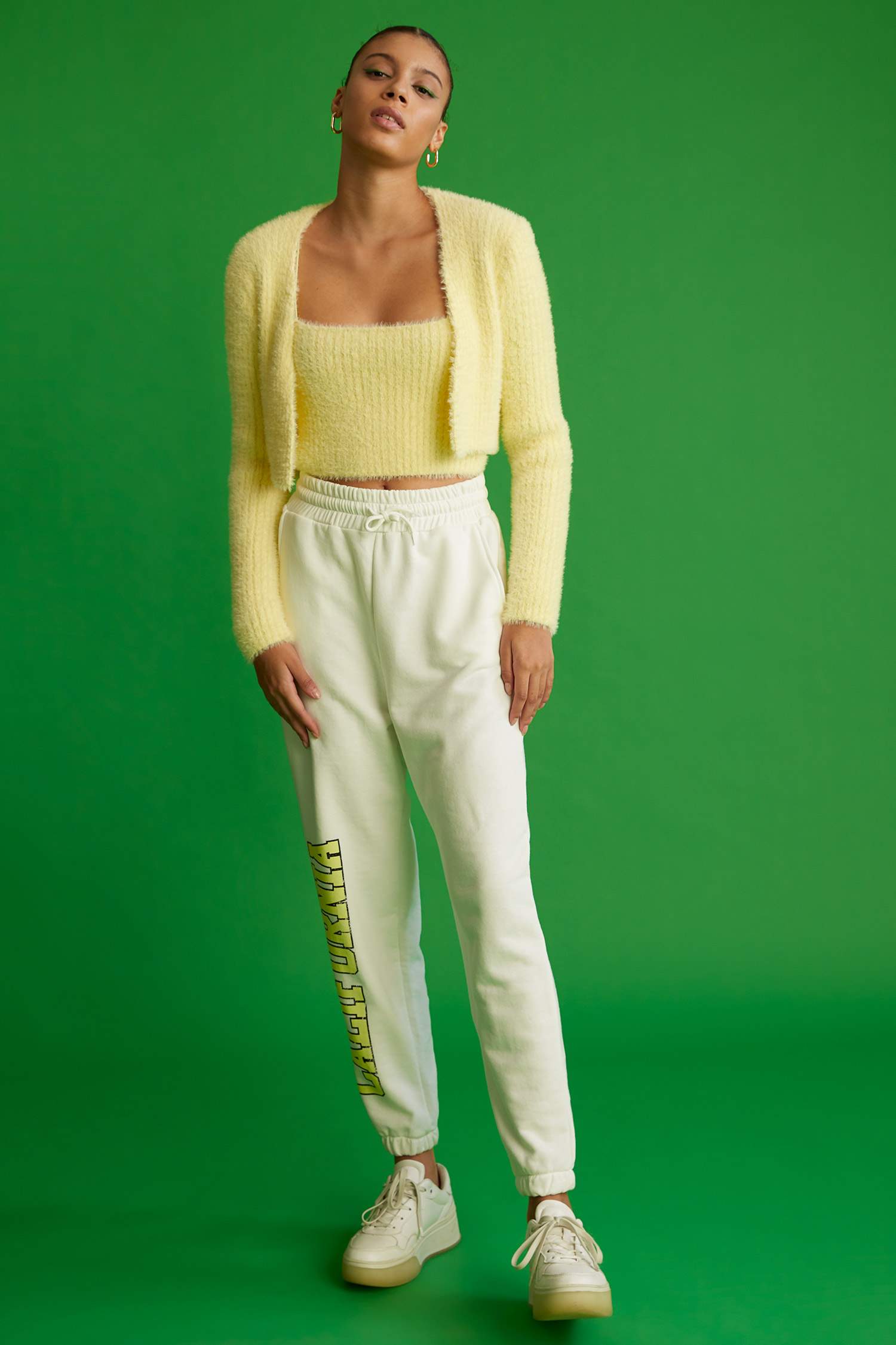 Pelüş Relax Fit Crop Hırka