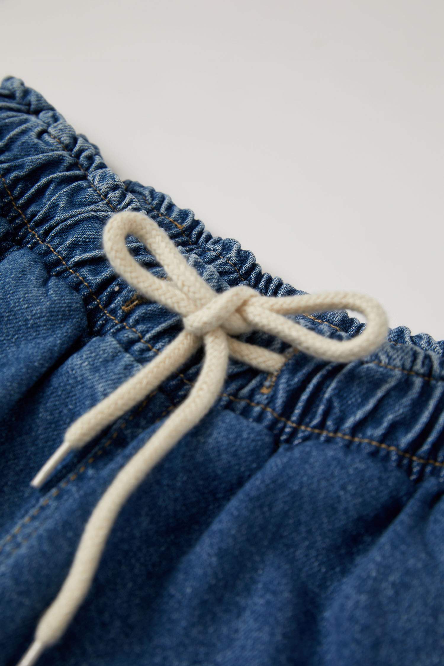 Cep Detaylı Jean Jogger Pantolon