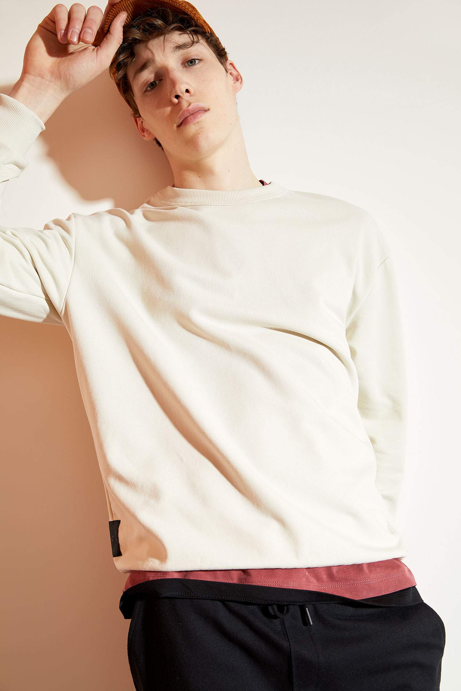 Oversize Fit Bisiklet Yaka Basic Sweatshirt