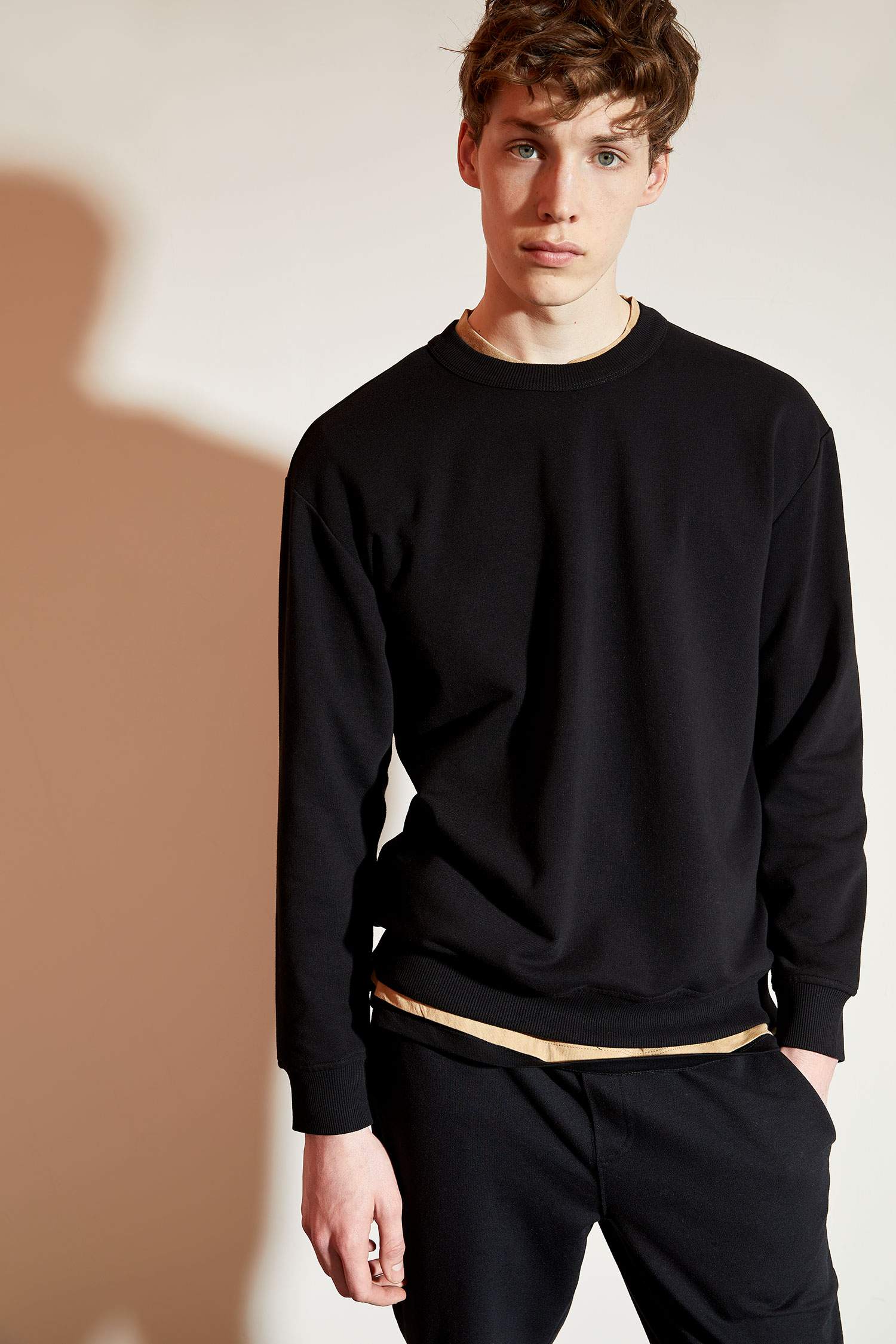 Oversize Fit Bisiklet Yaka Basic Sweatshirt
