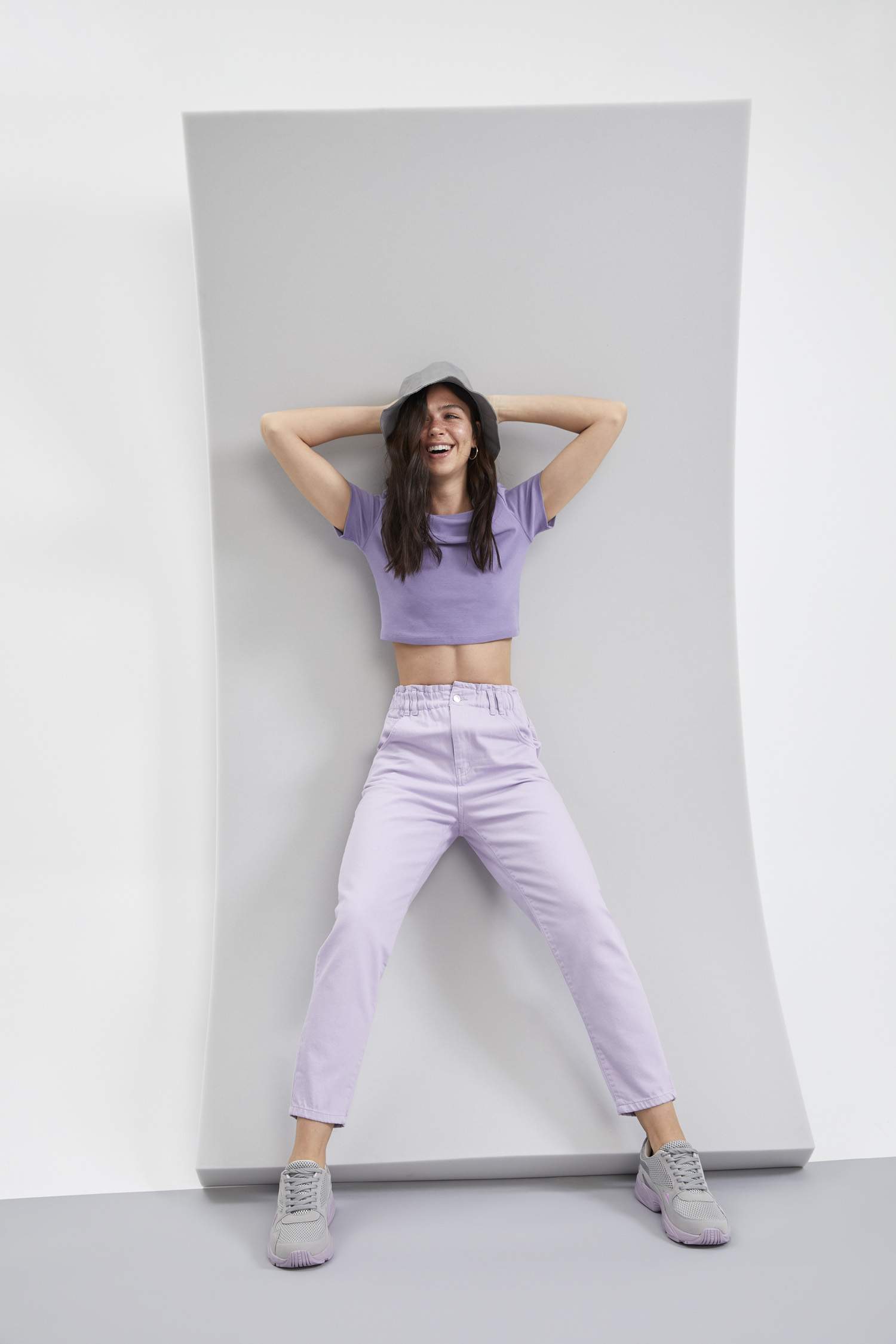 Coool Slim Fit Basic Kısa Kollu Crop Tişört