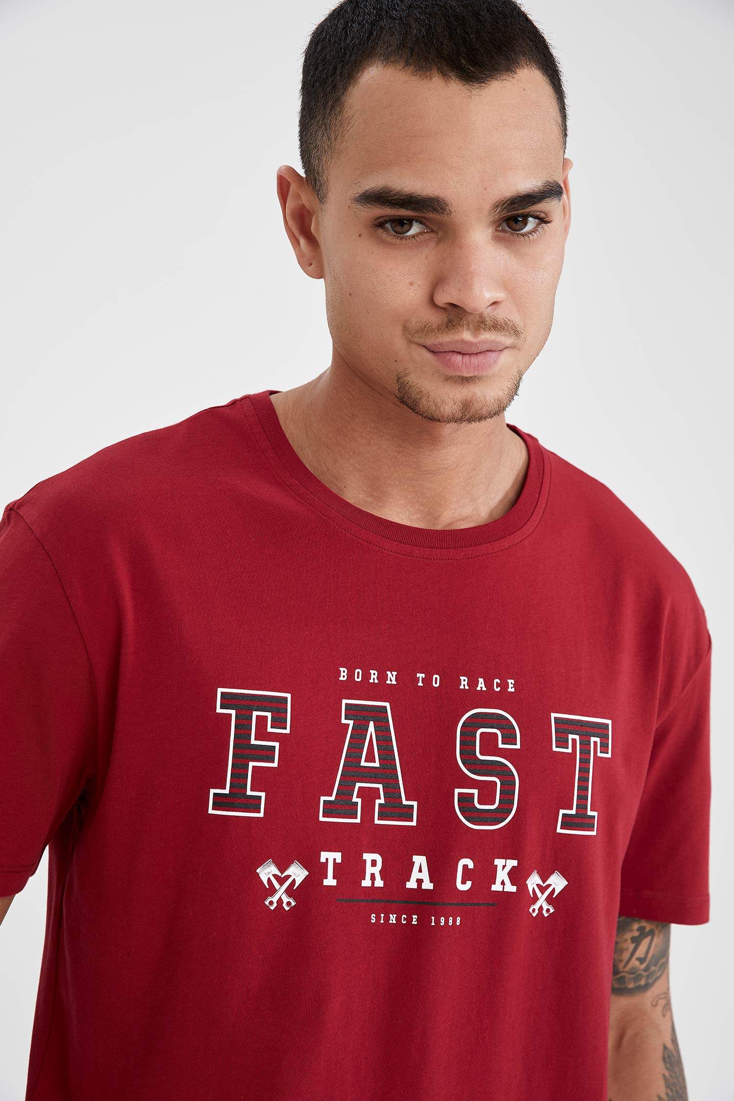 Regular Fit Baskılı Kısa Kollu Tişört
