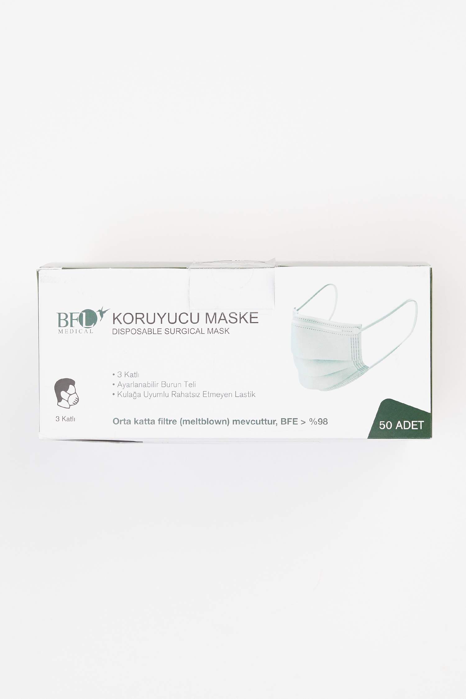 Telli 50'li Melt Blown Fitreli Maske