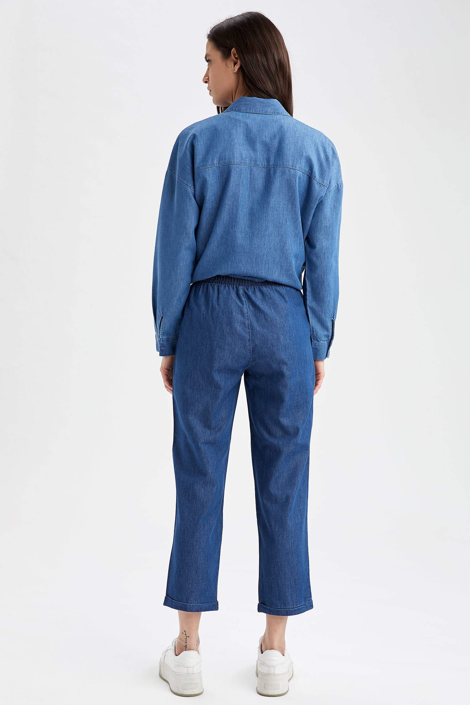 Carrot Fit Esnek Belli Jean Pantolon