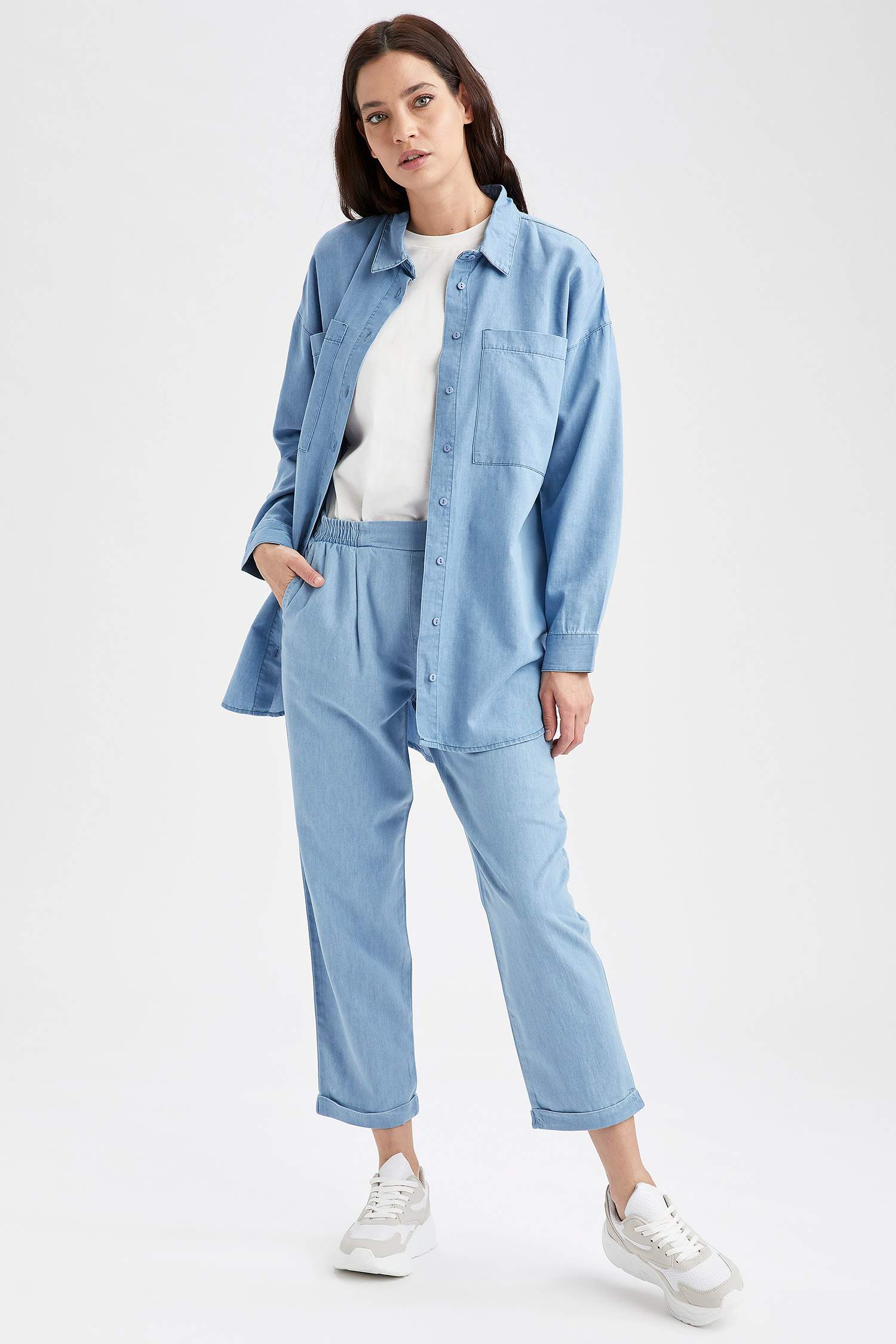 Carrot Fit Esnek Belli Jean Pantolon