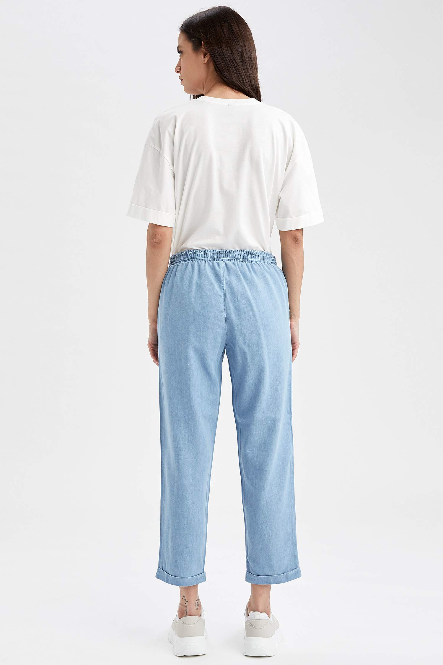 Carrot Fit Esnek Belli Jean Pantolon